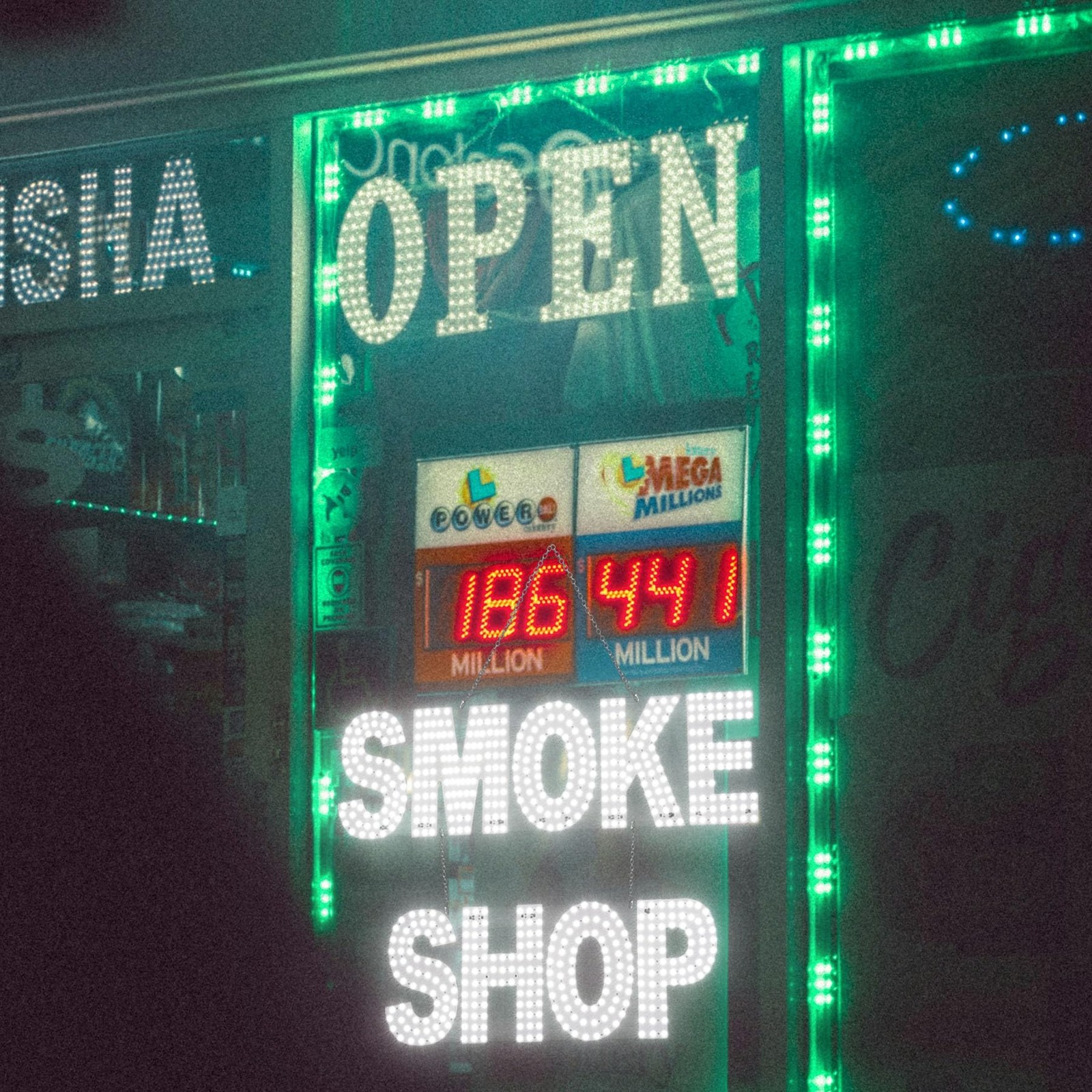 LED SMOKE SHOP Sign for Business,30″x20″ Smoke Shop Vape Store Sign with Remo…