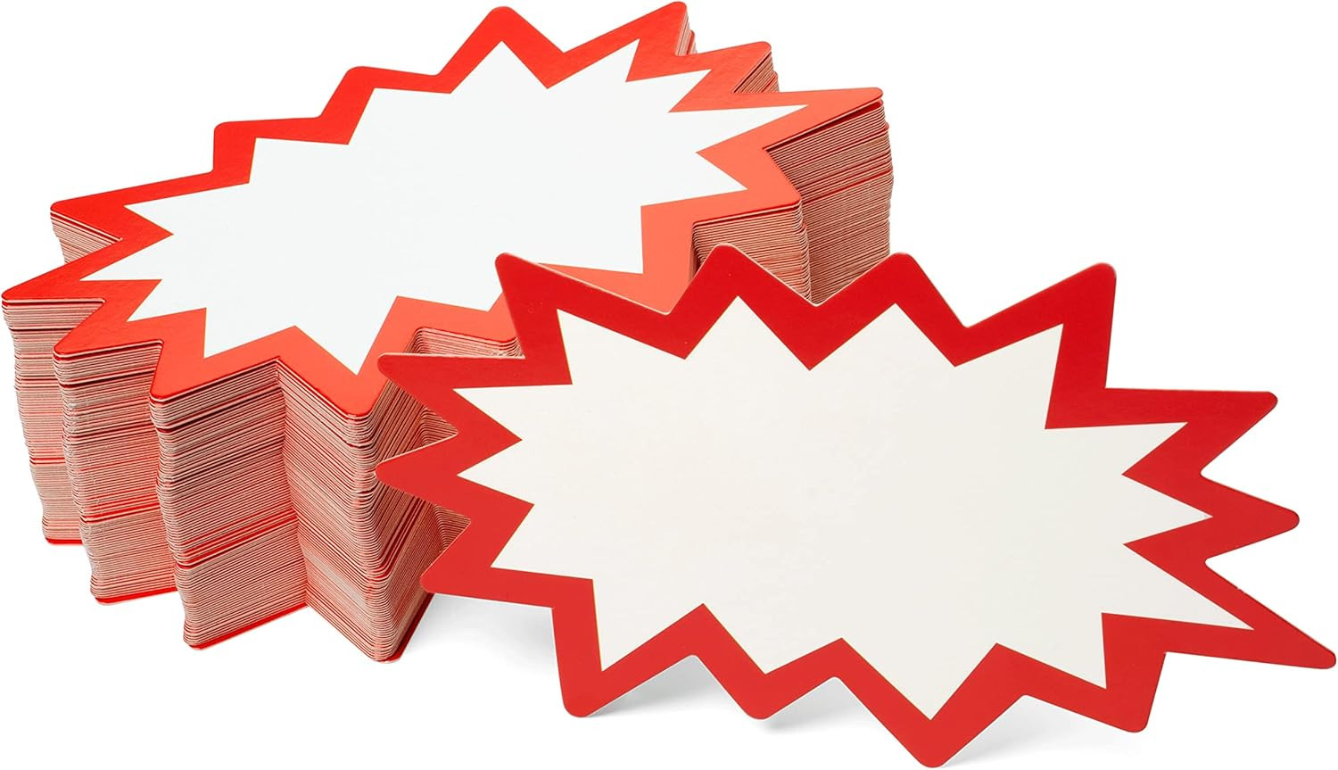 Starburst Signs with Stickers 100Pcs | Sale Price Tags for Garage Sale, Estate S