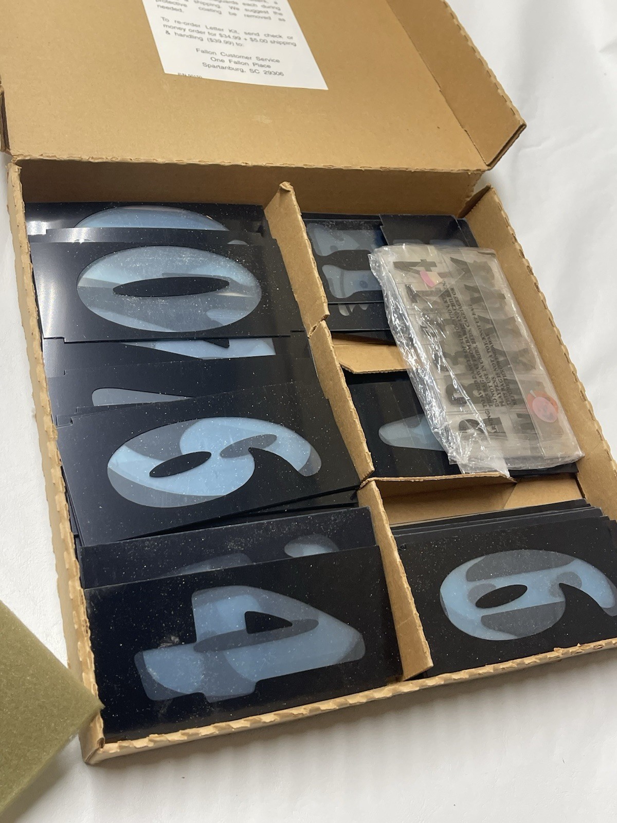 Vintage 1997 Fallon SpellNeon 4″ Changeable Letter Kit – Many Pcs -New Old Stock