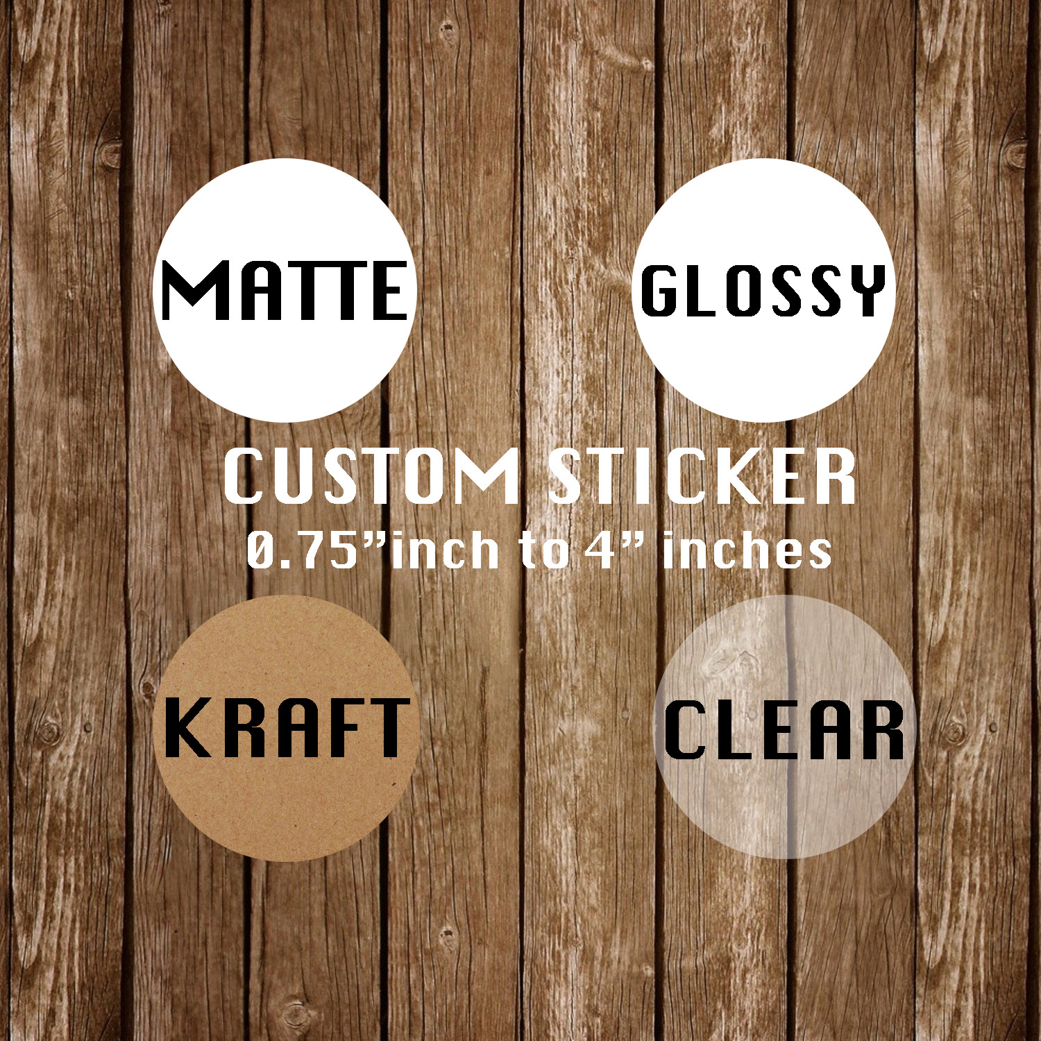 Custom Stickers | Clear Custom Stickers | Clear Circle Stickers