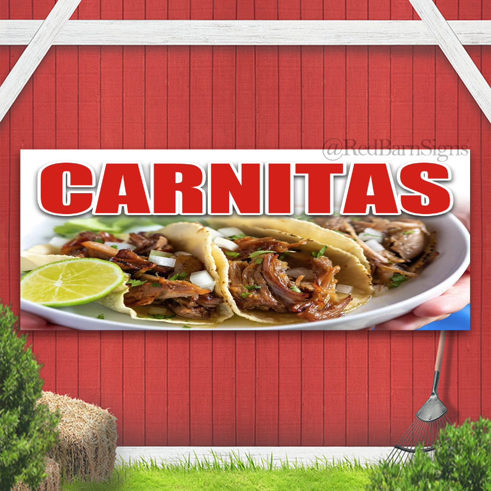 CARNITAS Indoor Outdoor Banner Sign with grommets