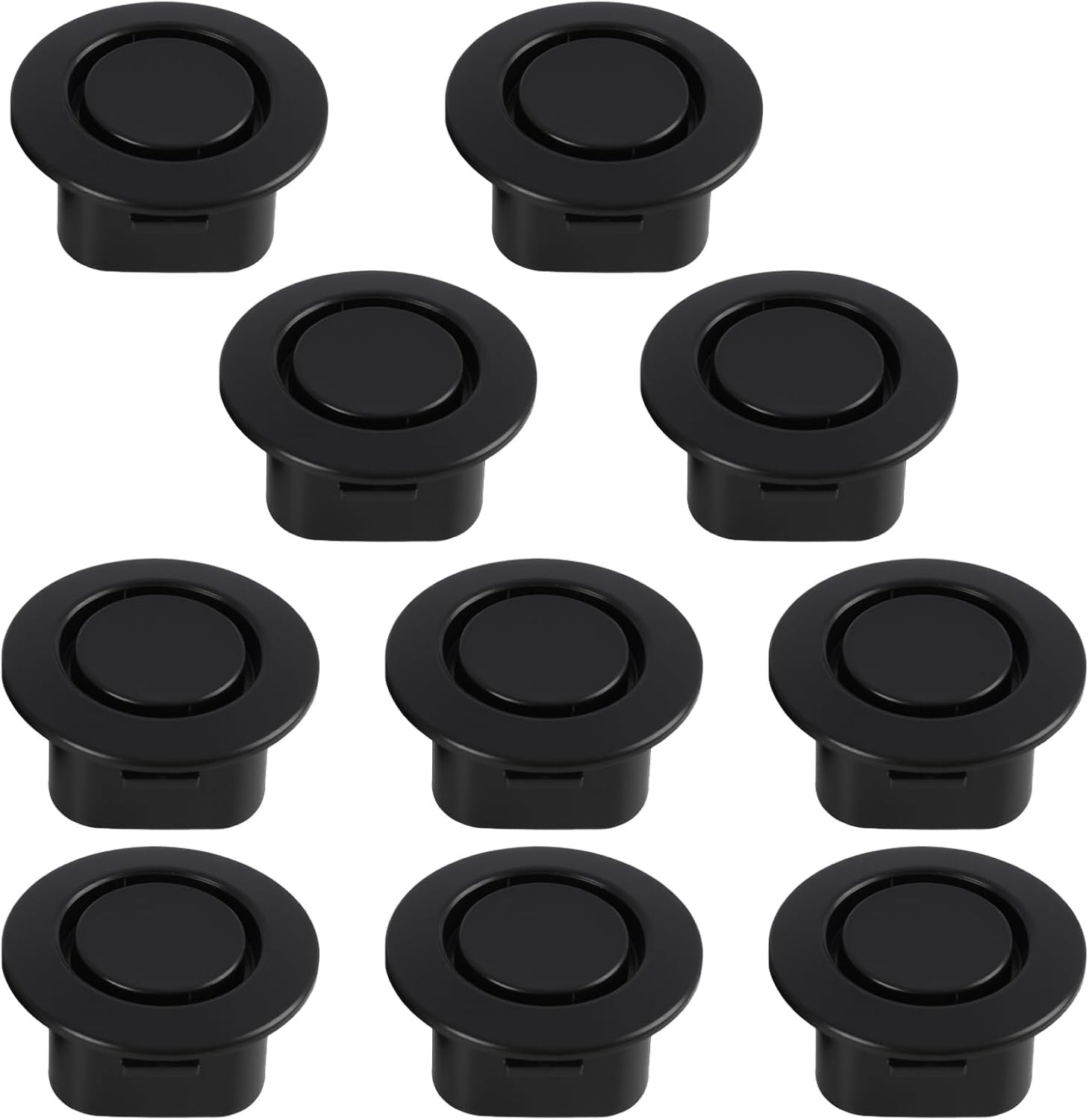 10 Pcs Car Bumper Hole Plugs, 22mm Universal Parking Sensor Delete Caps, Nylon A