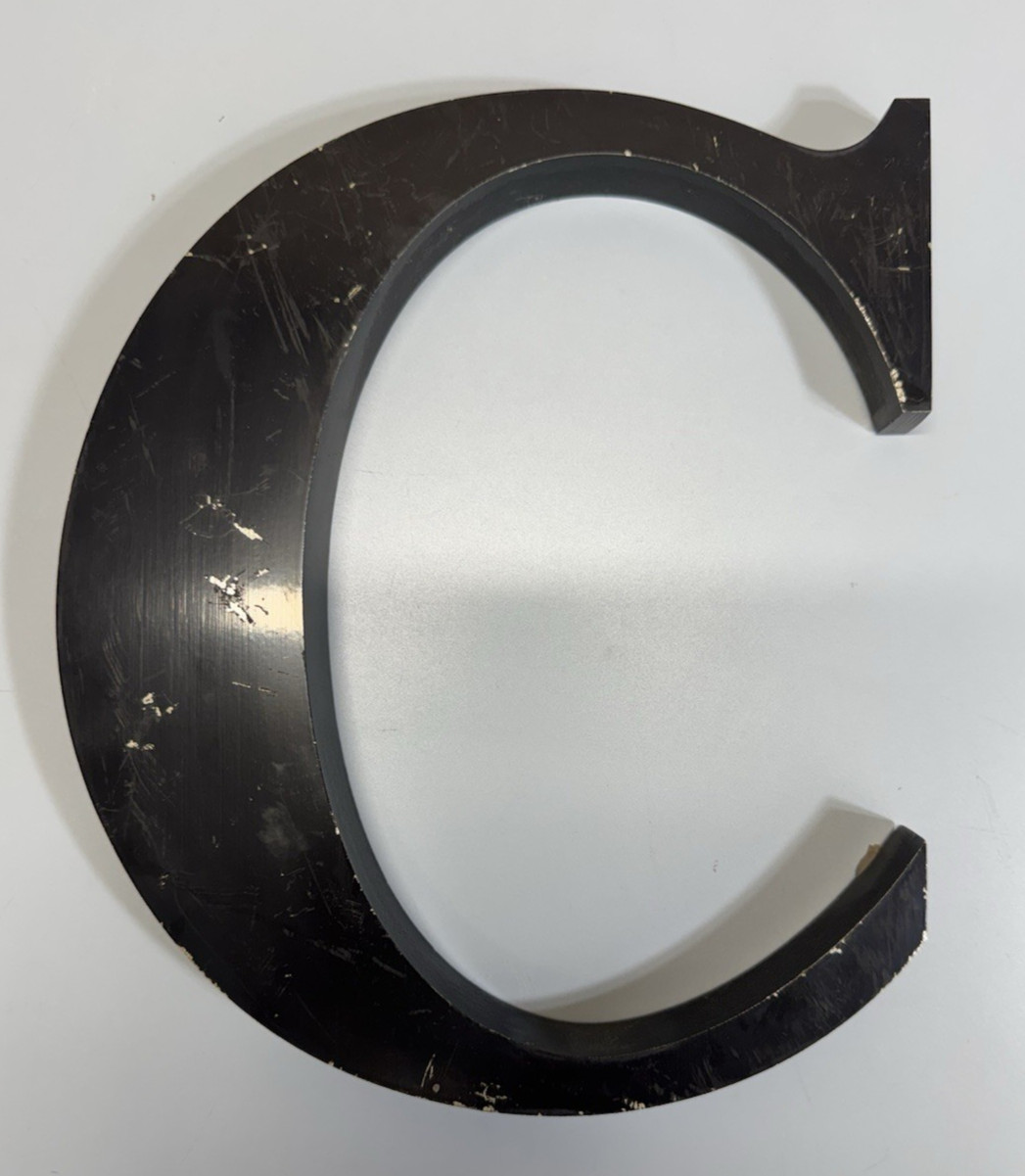 Gemini Inc 10” Cast Aluminum Architectural Letter Sign Black Commercial Letters