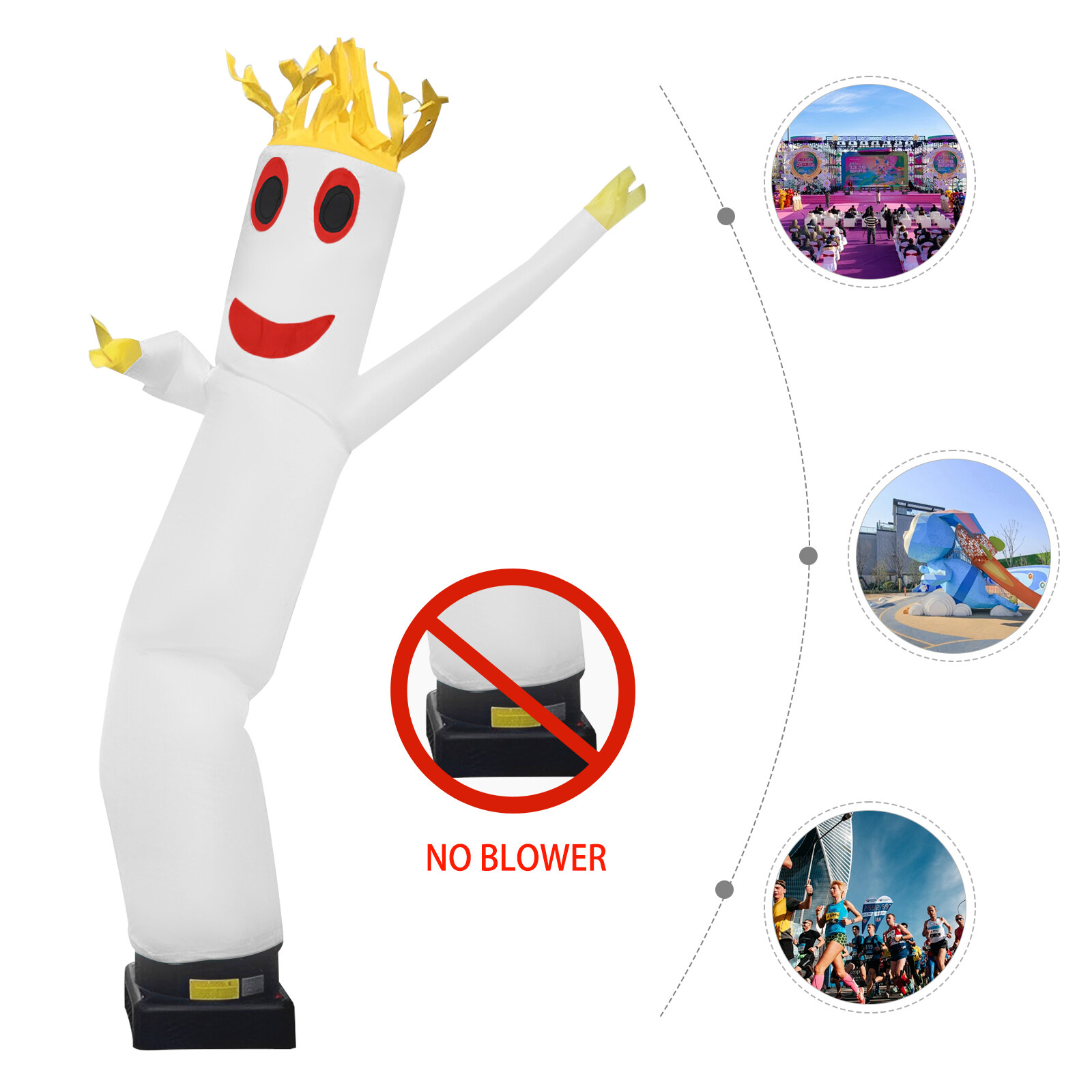 10ft Advertising Inflatable Tube Man Blow Up Giant Waving Arm Fly Puppet US