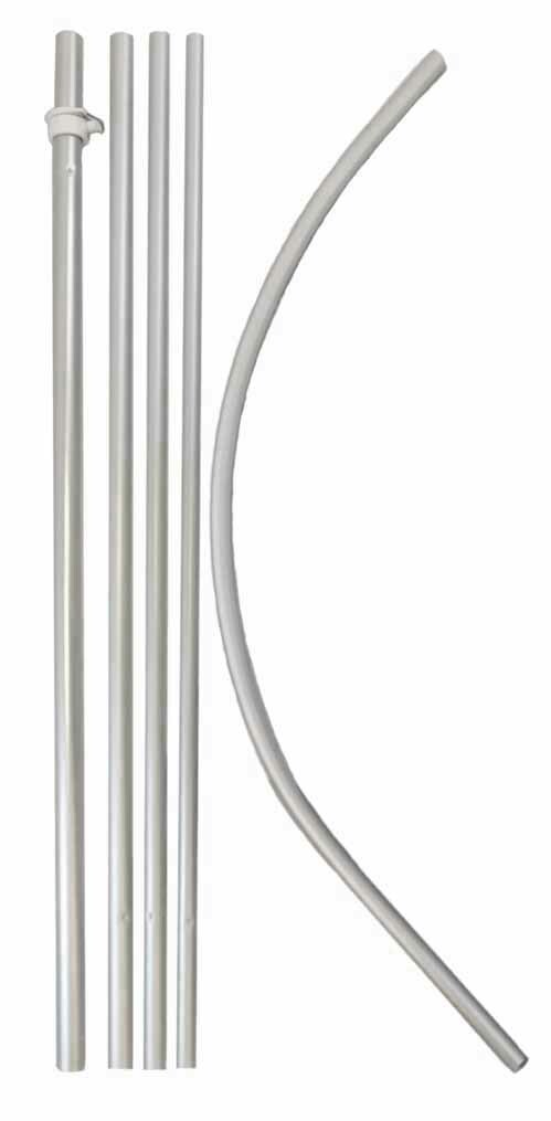 16ft Windless Pole Swooper Pole Full Curve Flag Pole