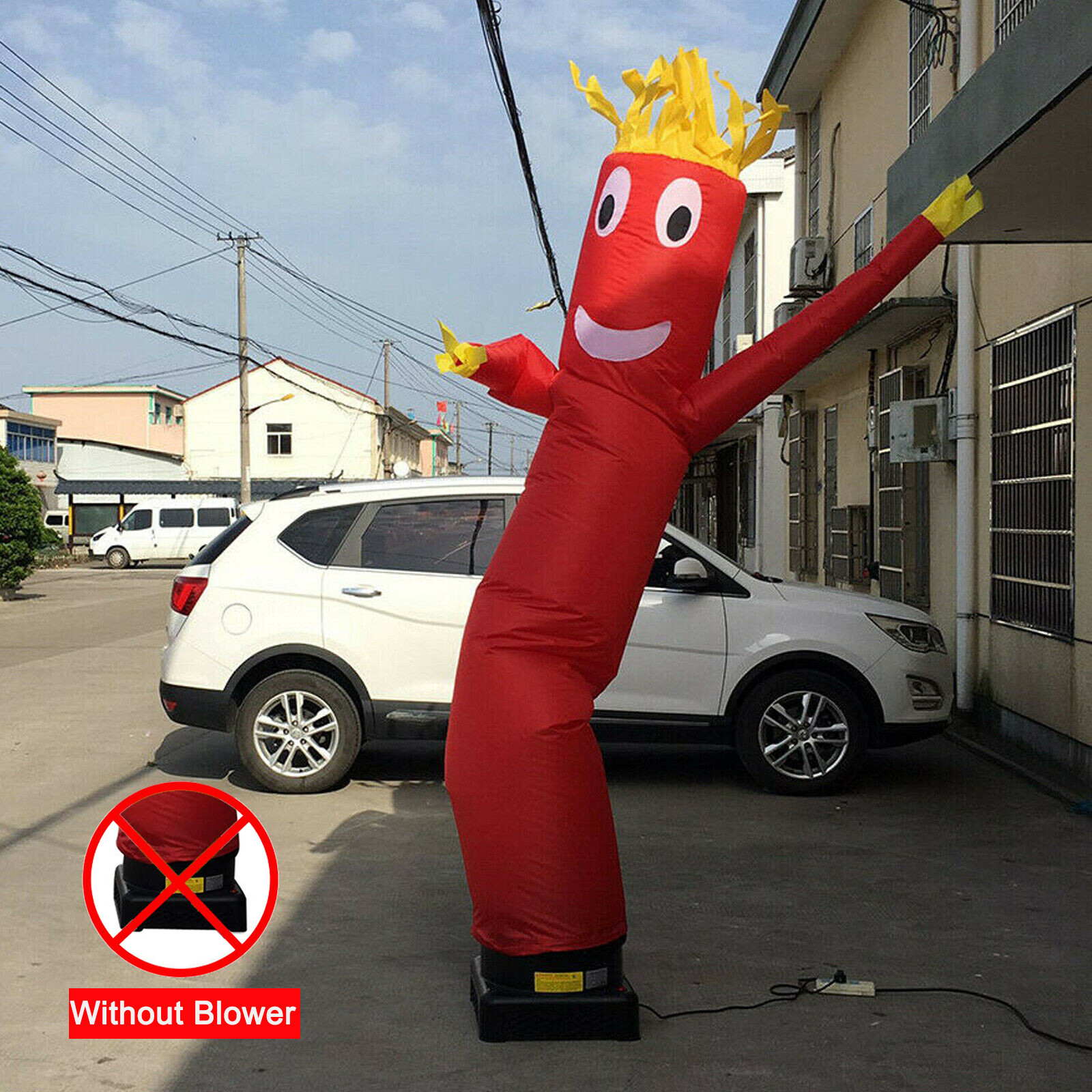 10ft Inflatable Tube Man Wind Sky Wavy Dancer Advertising Air Puppet No Blower