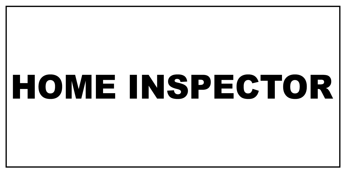Home Inspector Black Car Door Magnets Magnetic Signs-Qty 2