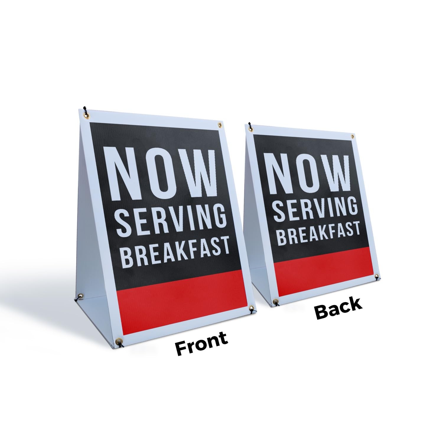 Signmission Now Serving Breakfast Sidewalk Sign 24 Inch X 36 Inch A-Frame
