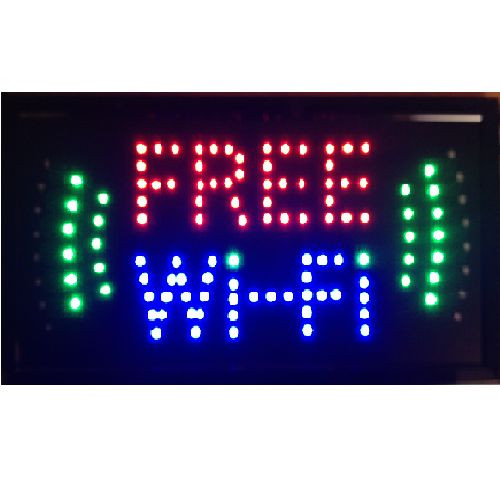 10*19 Animated Motion LED Business WIFI SIGN OnOff Switch Bright Open Light Neon