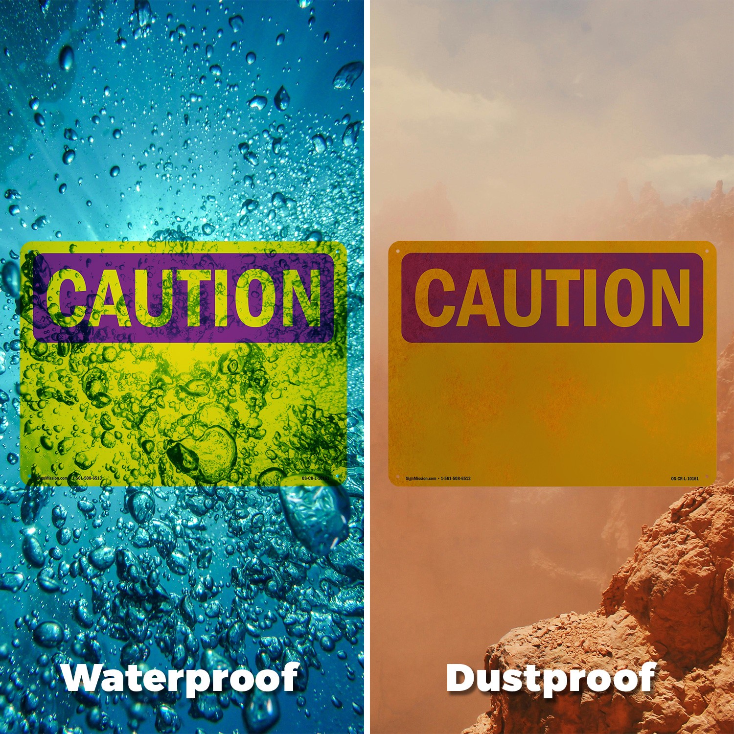 Caution Blank Write OSHA Caution Radiation Sign Metal,, Decal 5 or 10 Pack