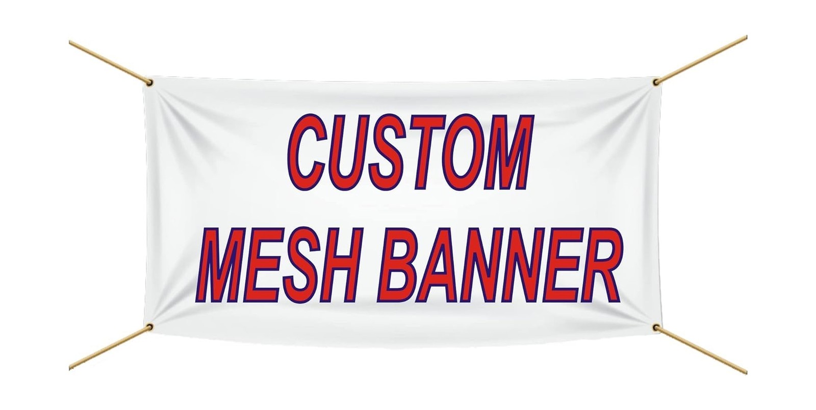 Custom Mesh Banner, Strip Mesh perforated vinyl, Full Color, For Windy Outdoo…