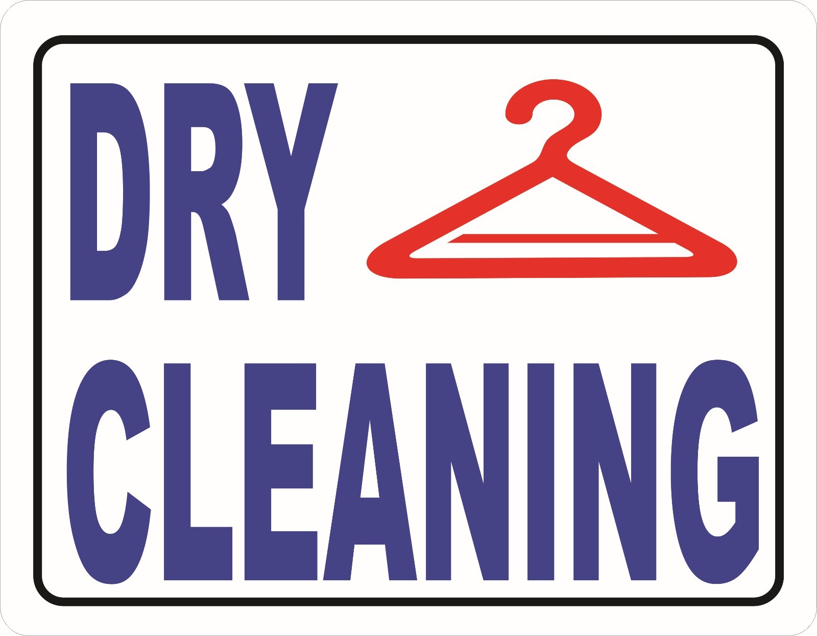 Dry Cleaning Sign. Size Options. Garment Cleaners Cleaning Signs Business