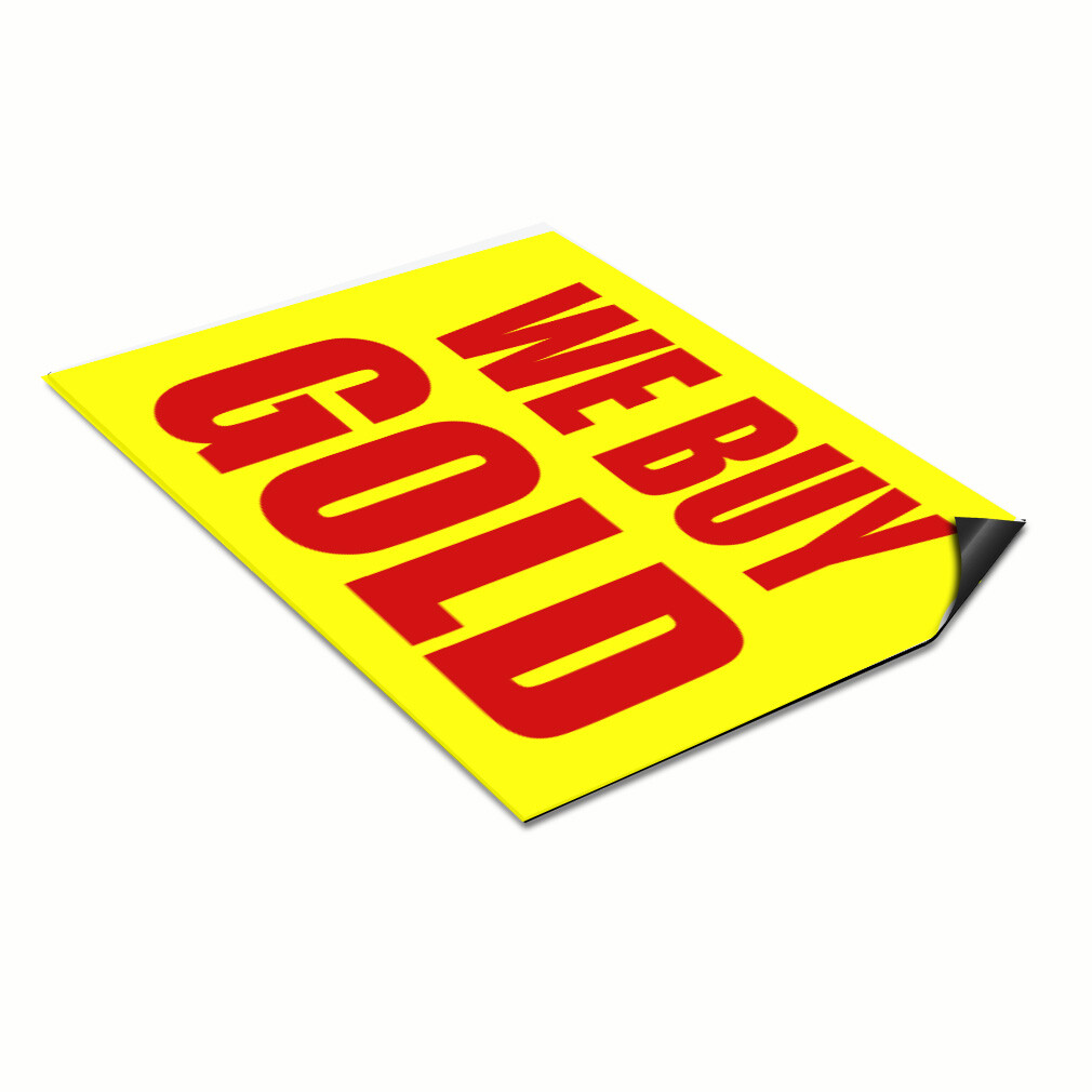 Car Magnet Set of 2 We Buy Gold Promotion Business Industrial Sign