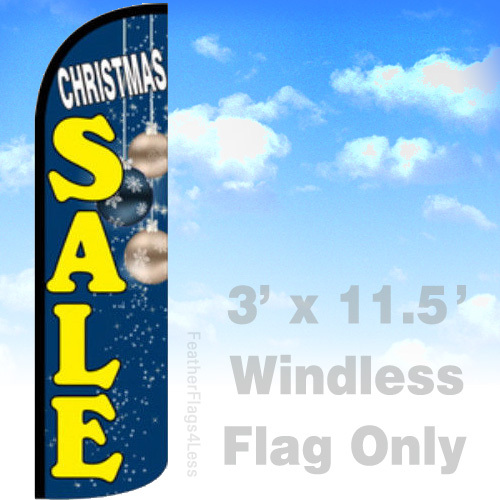 CHRISTMAS SALE Windless Swooper Feather Flag Banner Sign 3×11.5 – bq