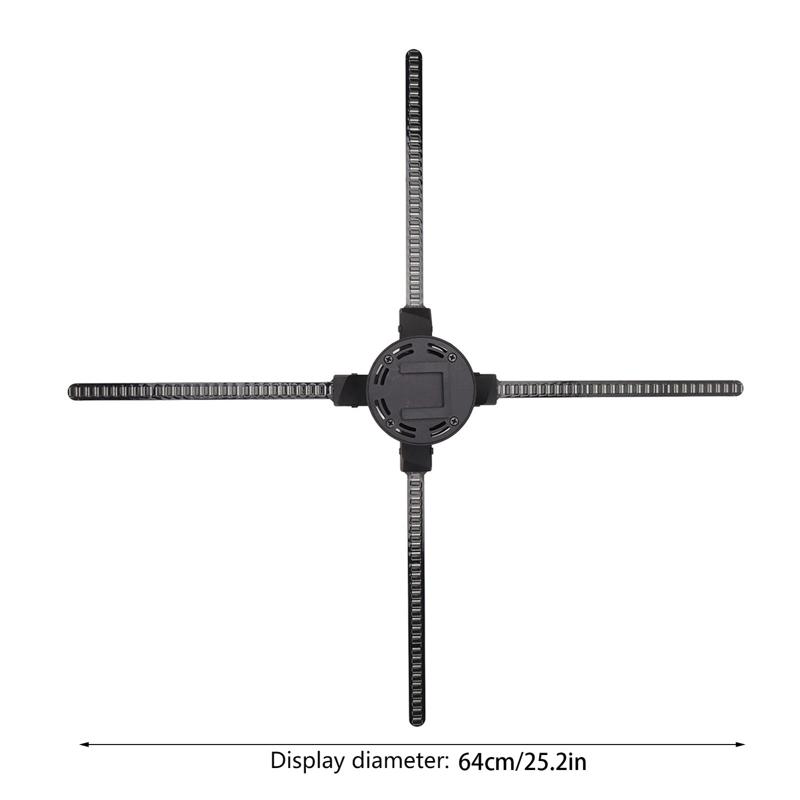 3D Hologram Fan 25.2″ 768 LED 1024x768P with Audio & Multi-Unit Splicing