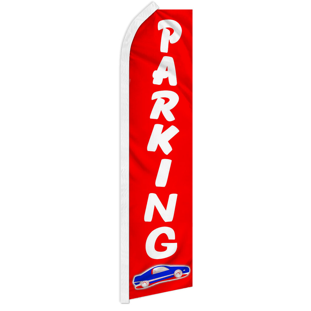 Parking Swooper Feather Flutter Advertising Flag Parking Lot Event Sign
