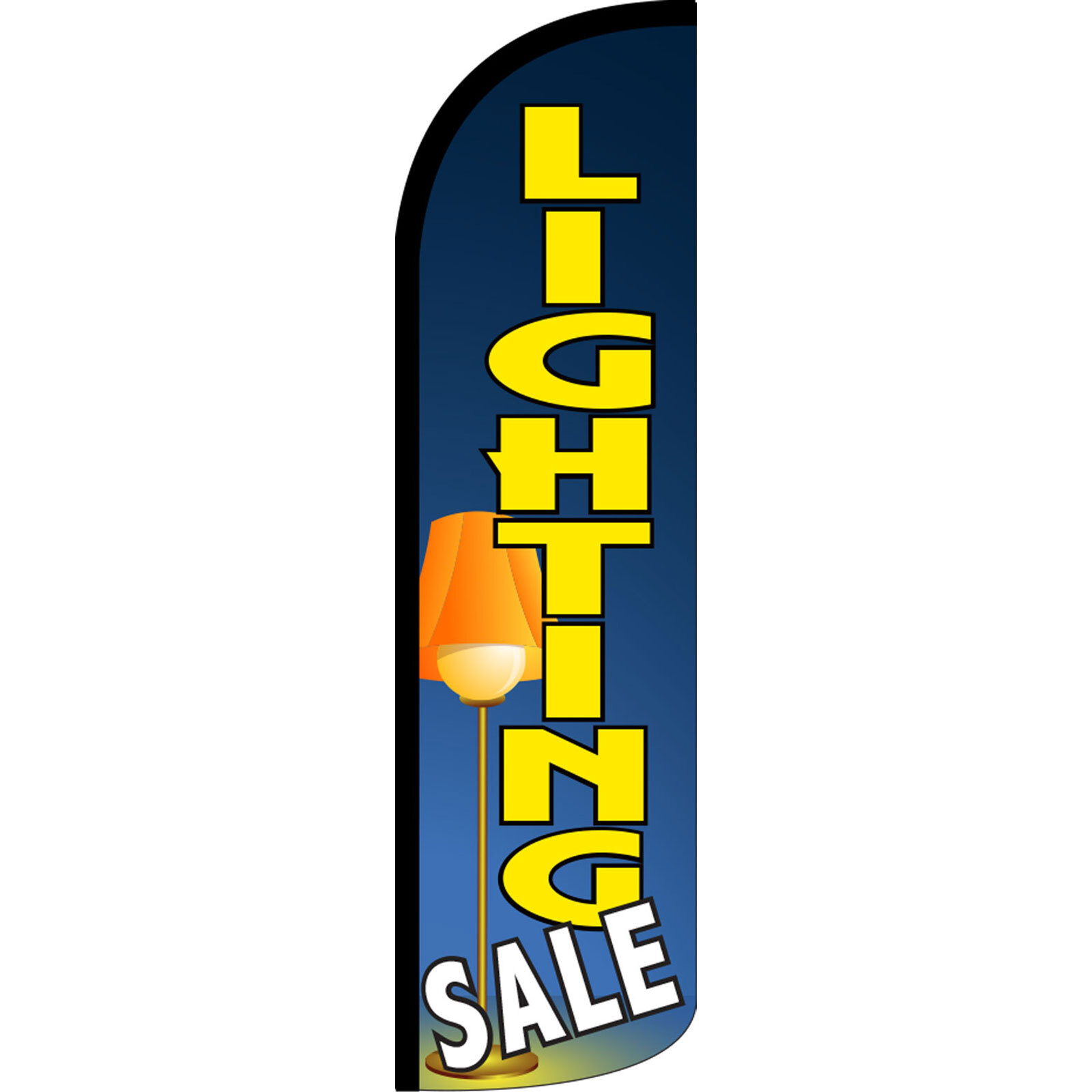Lighting Sale 3 ft X 11 1/2 ft Windless Swooper Flag (Flag Only)