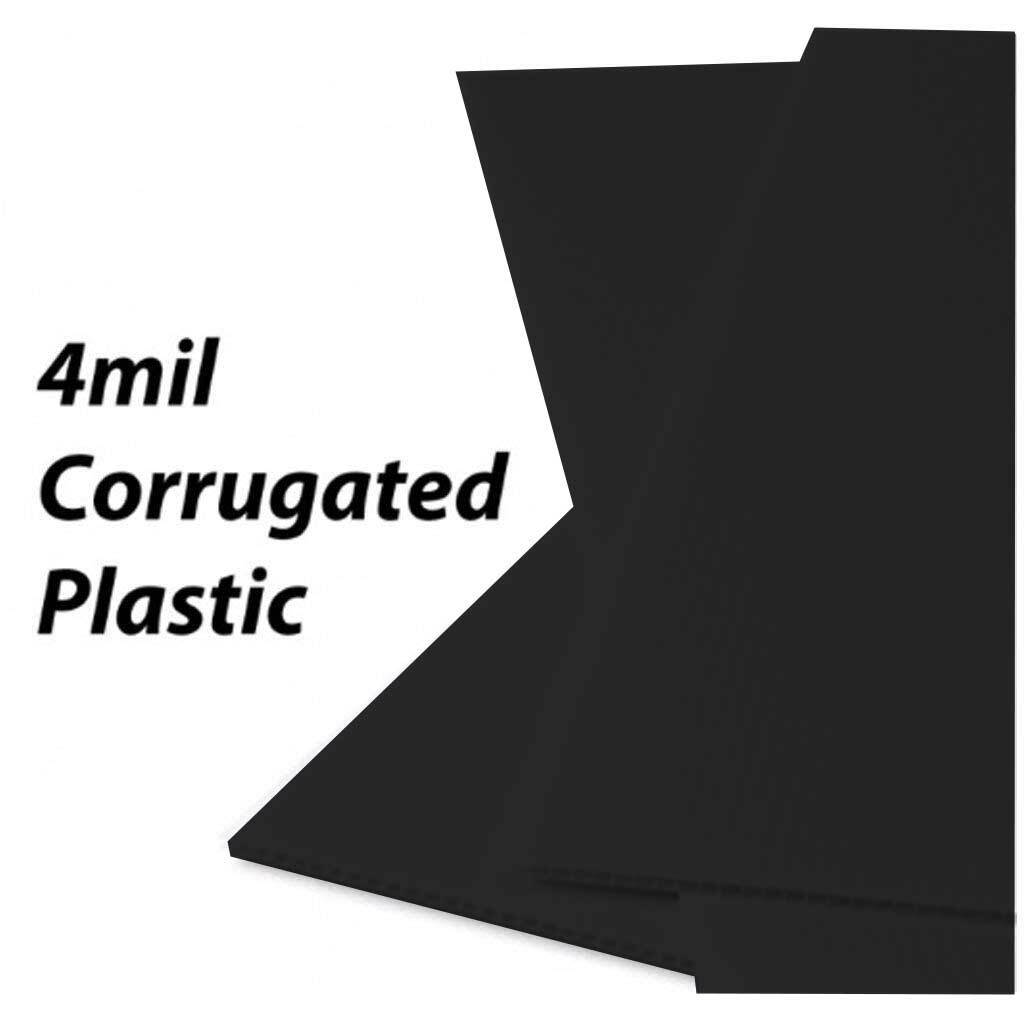 24″x48″ Blank Corrugated Yard Signs, 4mm Corrugated Plastic, Waterproof