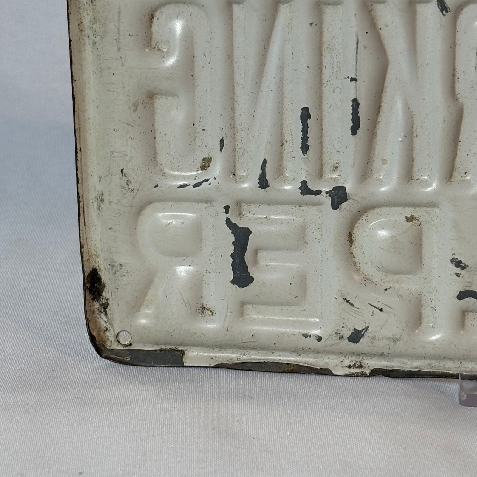 Embossed Steel DO NOT START MAN WORKING IN PULPER Sign Industrial Paper Plant