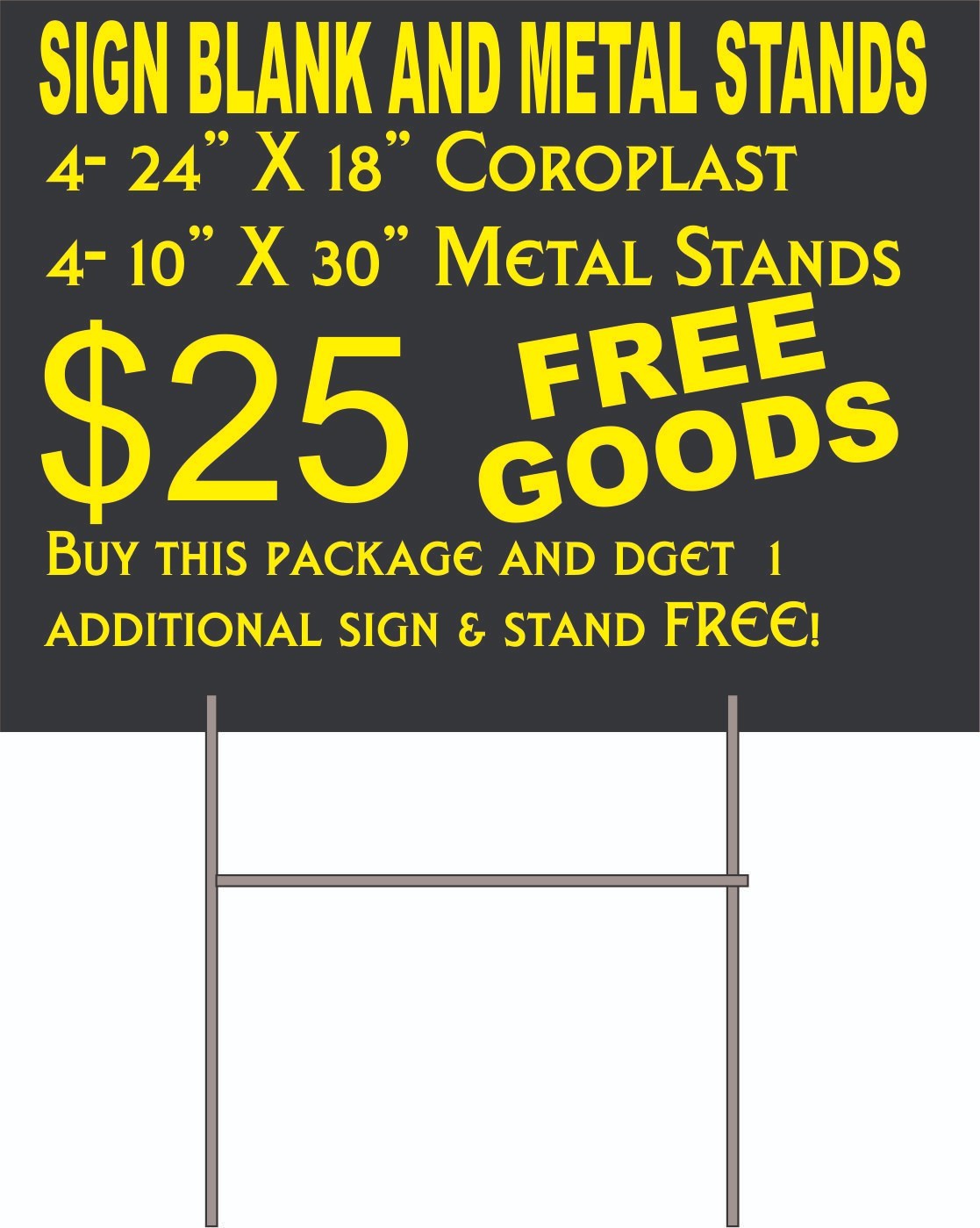 3 pieces 24″X18″Blank Green Coroplast