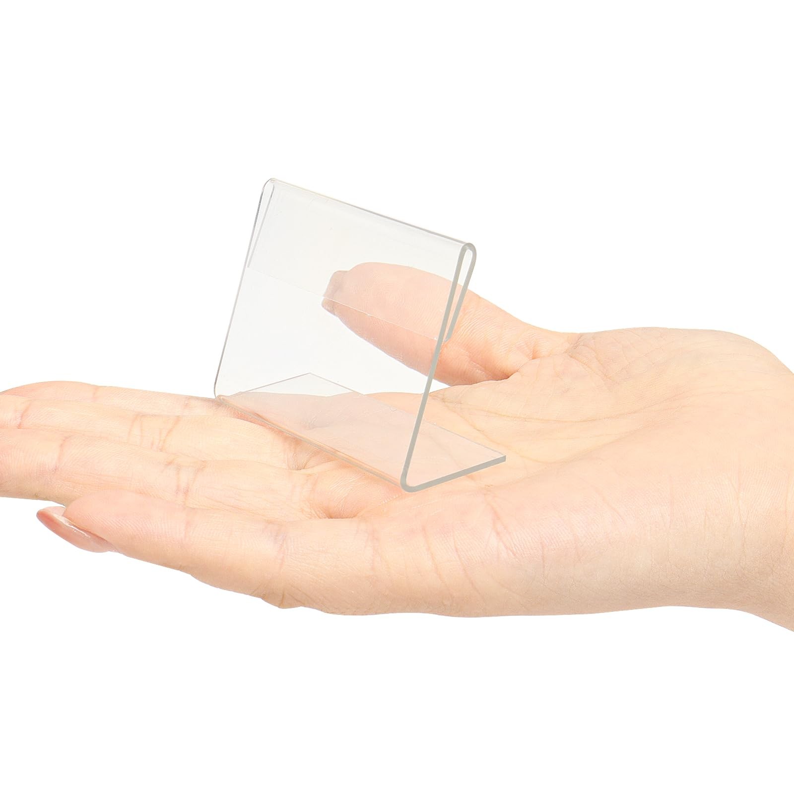SBYURE 36 Mini Acrylic Sign Holder Name Card Price Tag Label clear