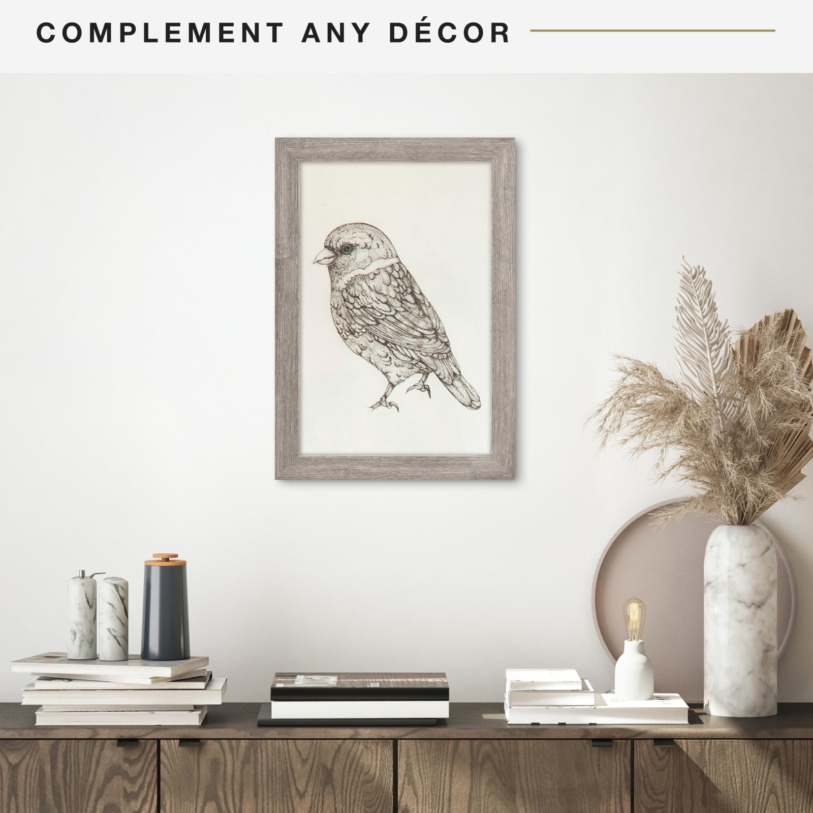 MCS Museum Poster Frame 12×18 Barnwood, Vertical & Horizontal Wall Hanging La…
