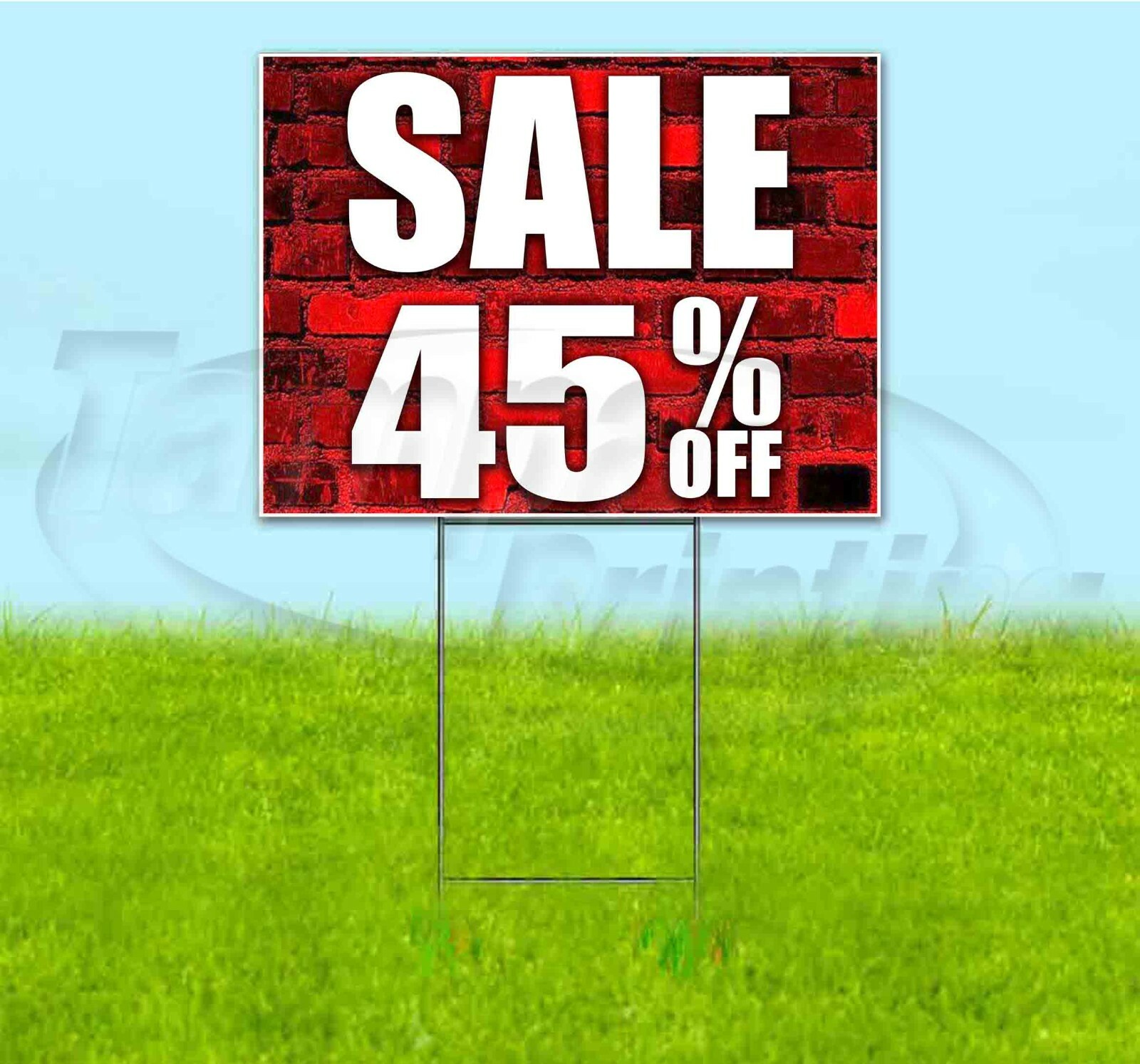 SALE 45% OFF 18×24 Yard Sign WITH STAKE Corrugated Bandit USA BUSINESS DEALS