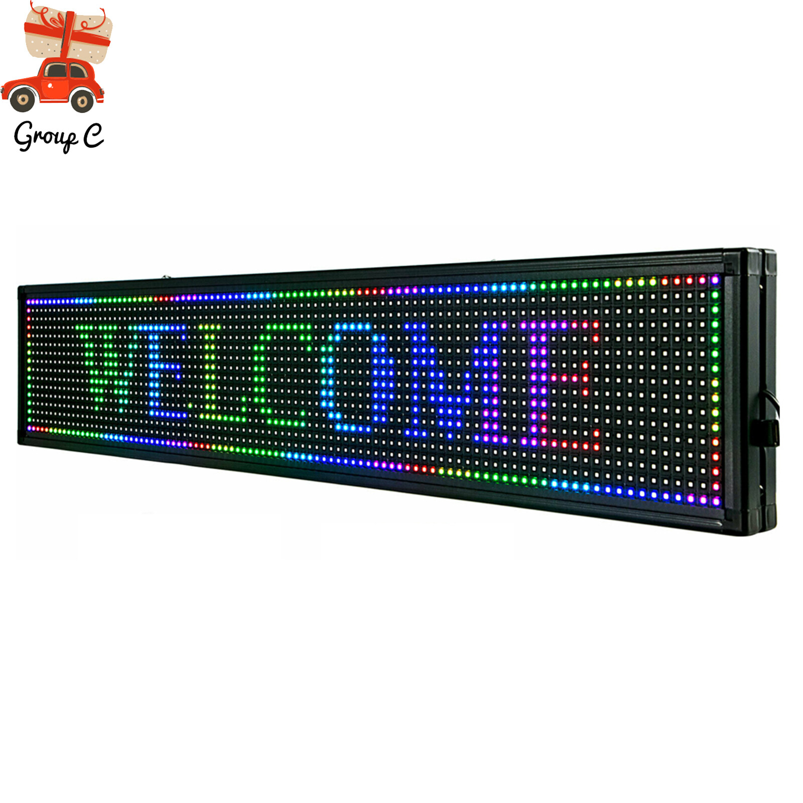 High Brightness Outdoor LED Sign Programmable Scrolling Message Display Board US