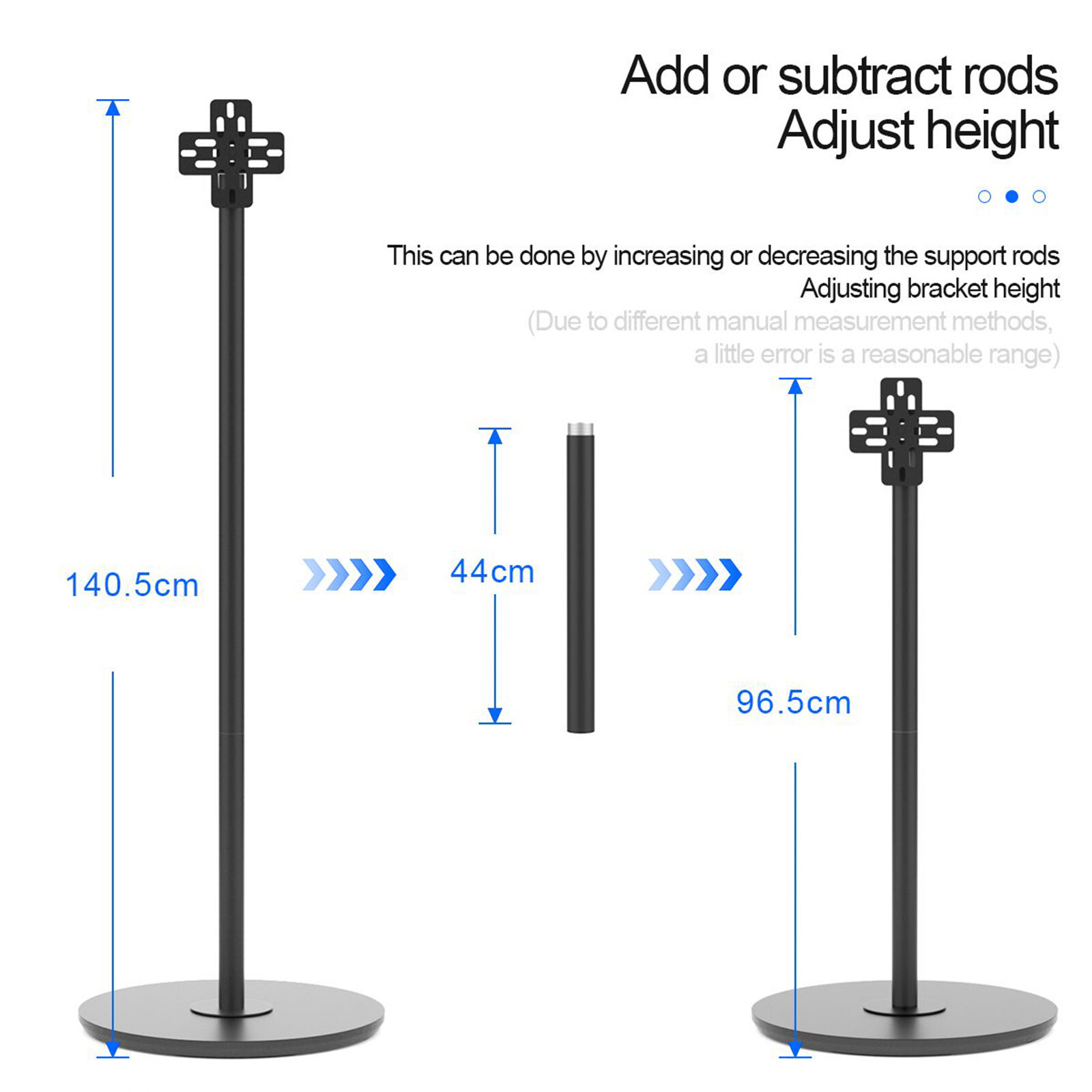 Universal Stand for 3D Holographic Fan Advertising Elevating Detachable 140.5cm