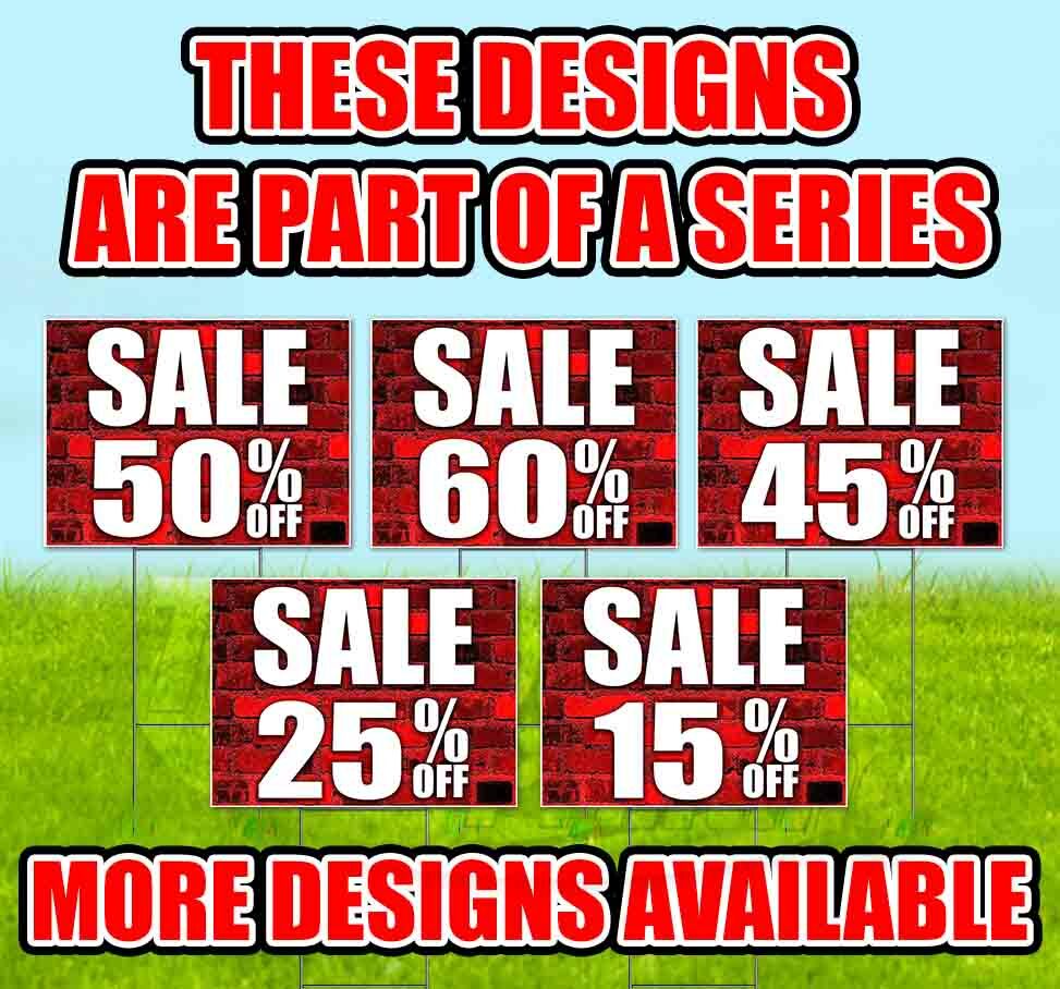SALE 45% OFF 18×24 Yard Sign WITH STAKE Corrugated Bandit USA BUSINESS DEALS