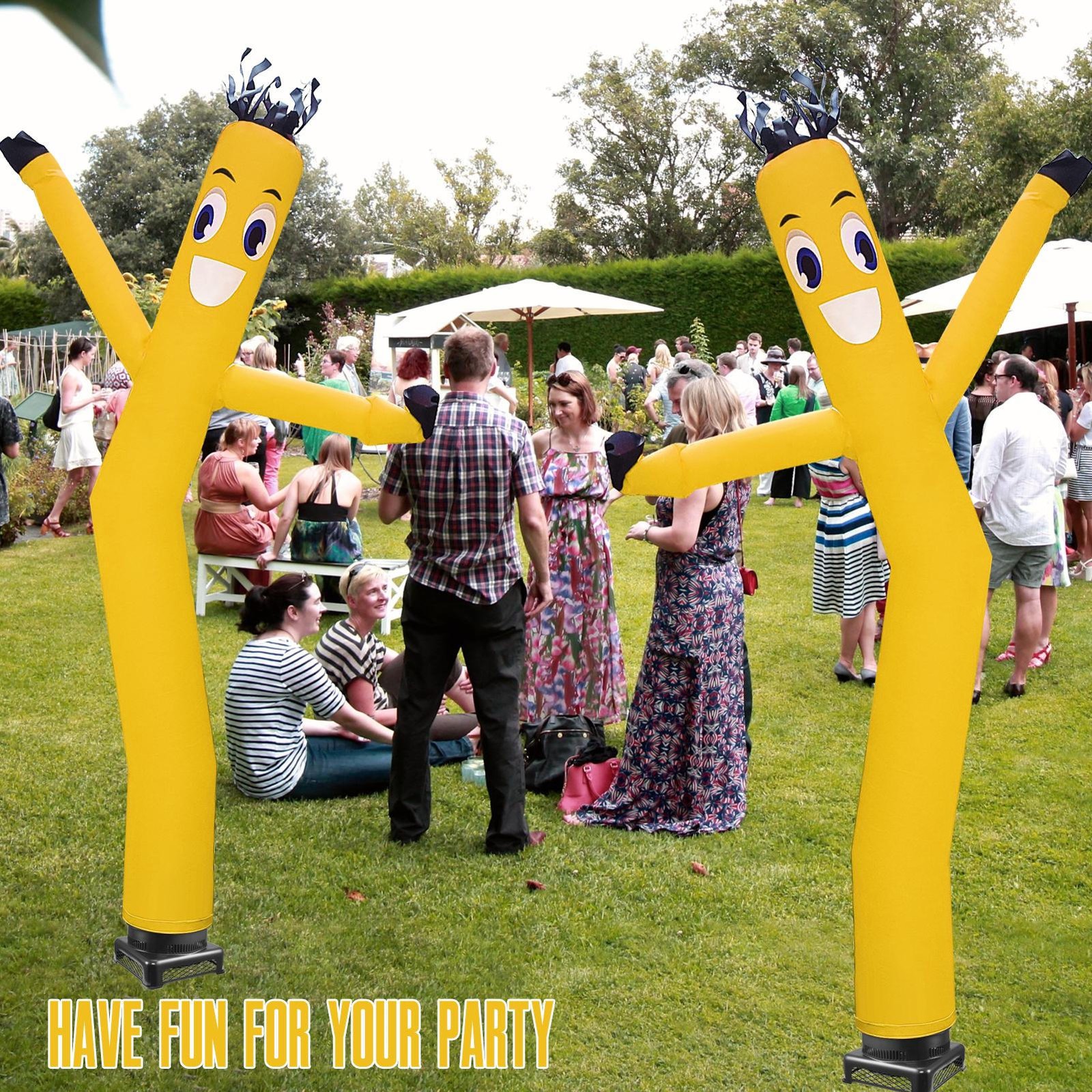 20 ft Air Dancers Wacky Waving Inflatable Tube Man with 1 HP Blower Fan