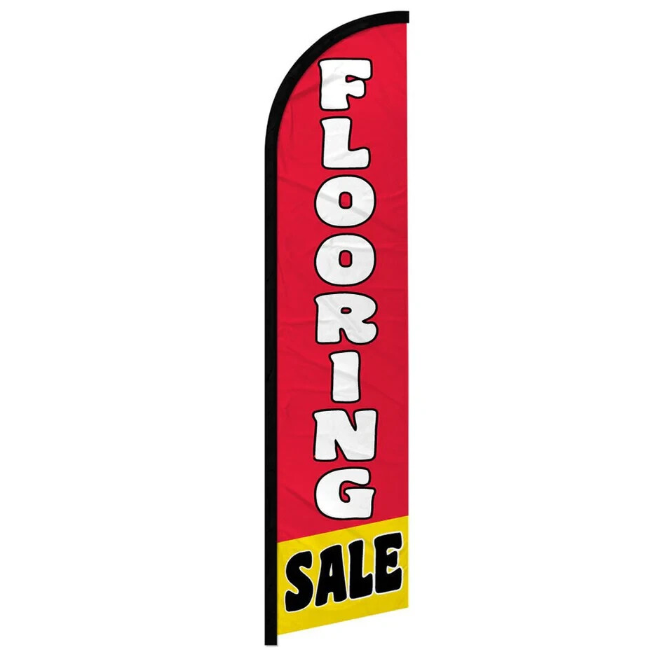 Flooring Sale Windless Advertising Banner Flag for Wholesale Flooring Businesses
