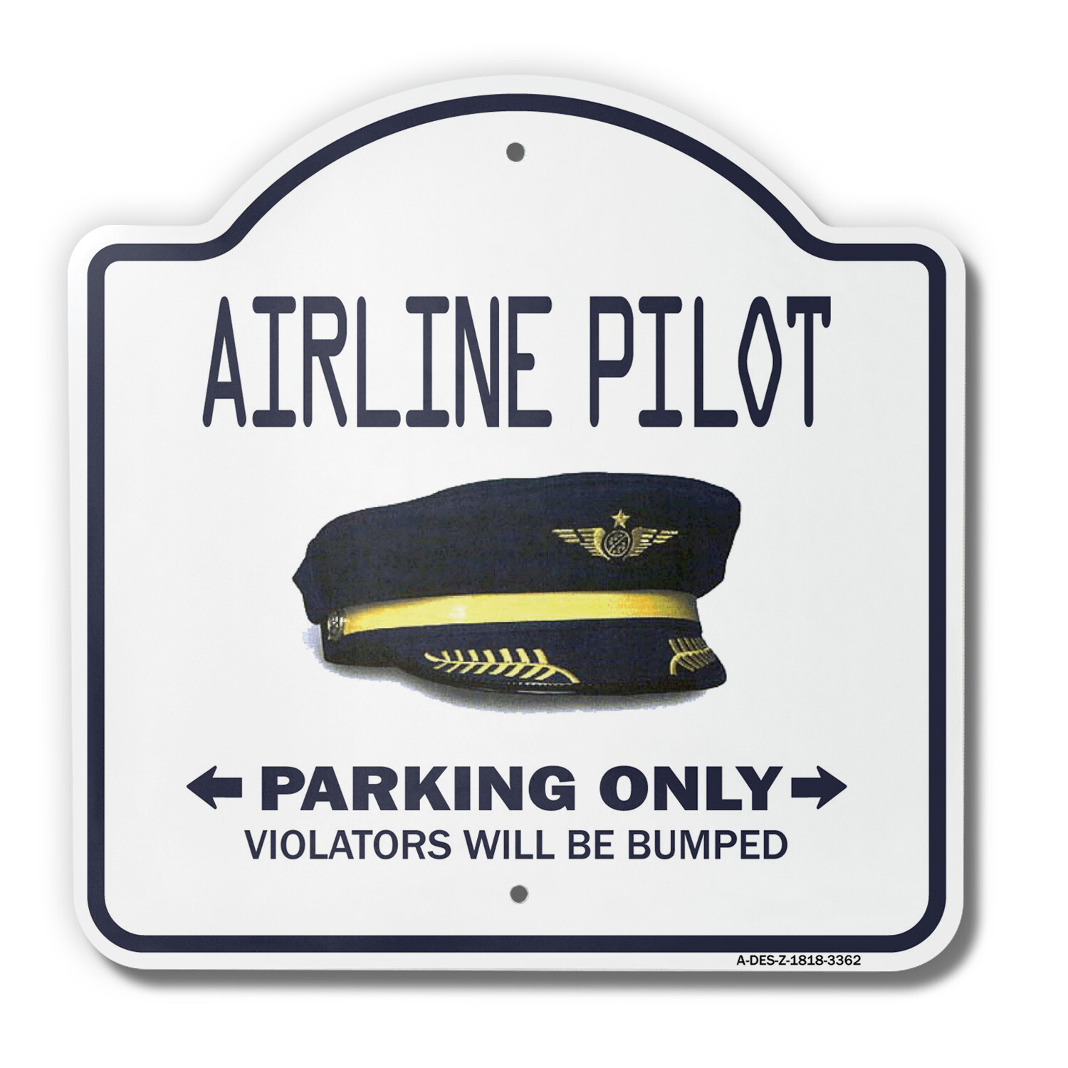 Airline Pilot 18″ X 18″ Heavy-Gauge Aluminum Architectural Sign