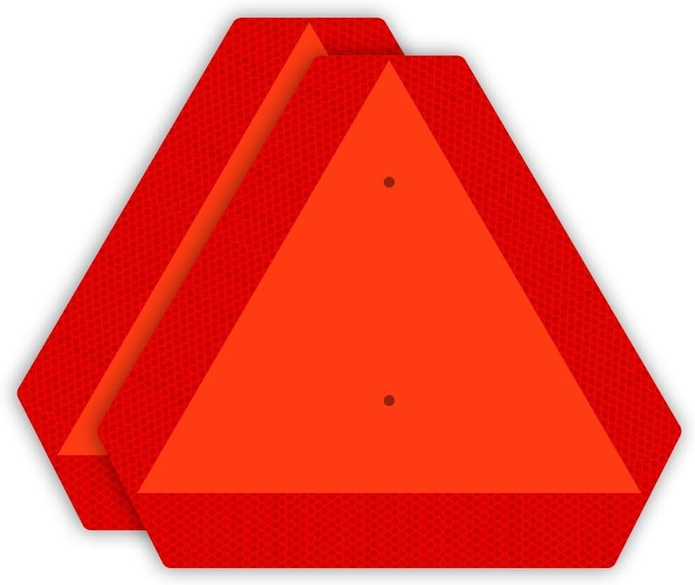Slow Moving Vehicle Sign, Rust Free Aluminium Slow Moving Vehicle