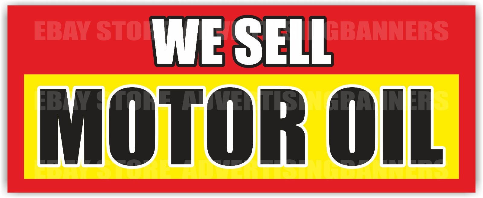MOTOR OIL WE SELL Advertising Banner Vinyl Mesh Sign Tune Ups Brakes auto repair