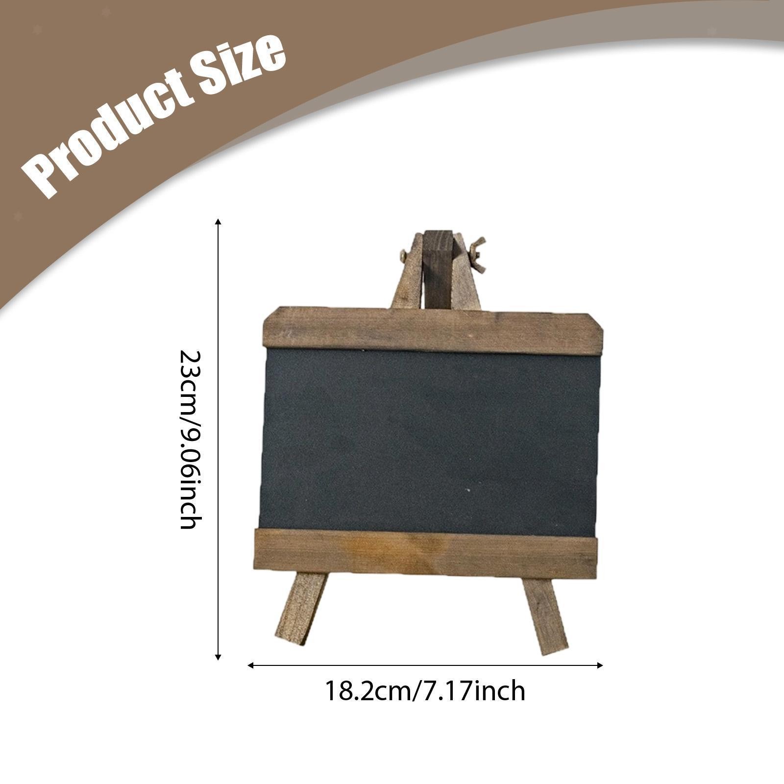 Tabletop Chalkboard Sign Versatile Rustic Menu Board for Cafe Countertop Bar