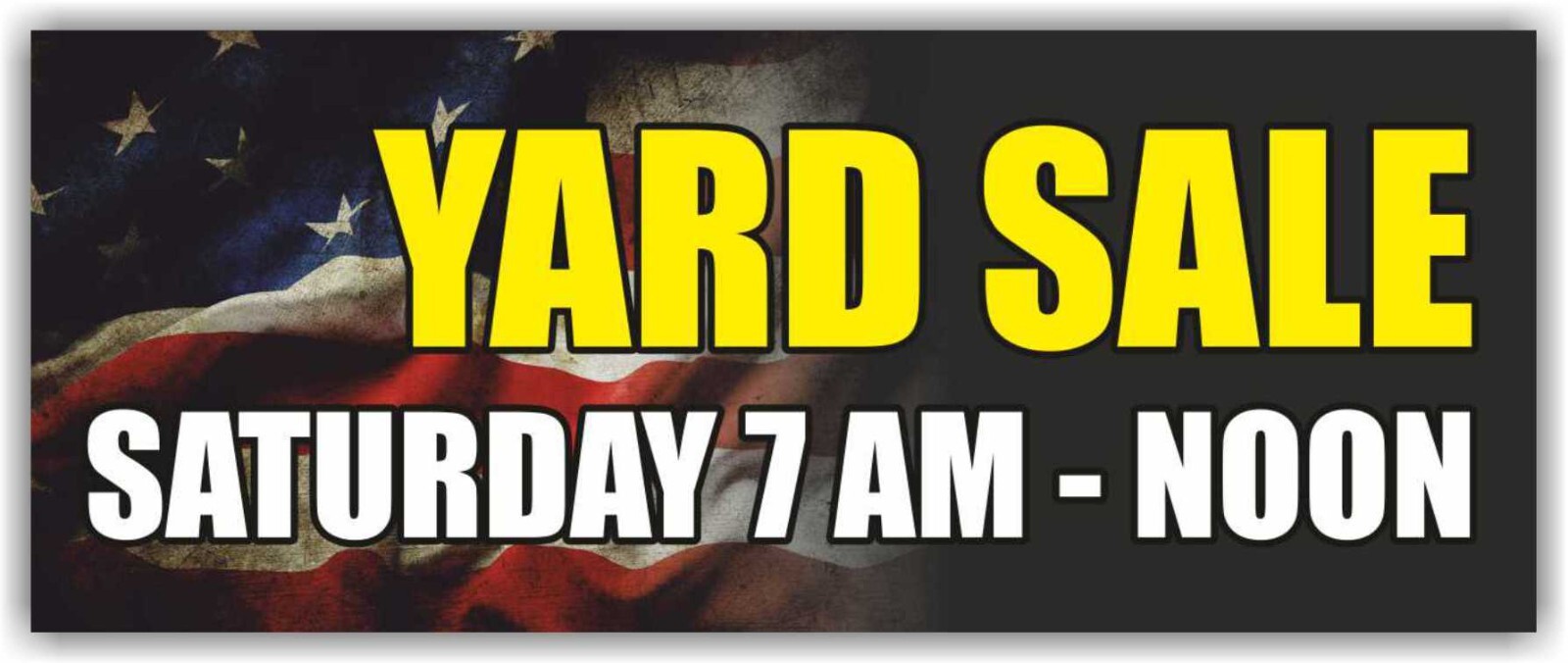 YARD SALE Advertising Banner Vinyl Mesh Sign garage flea market today moving