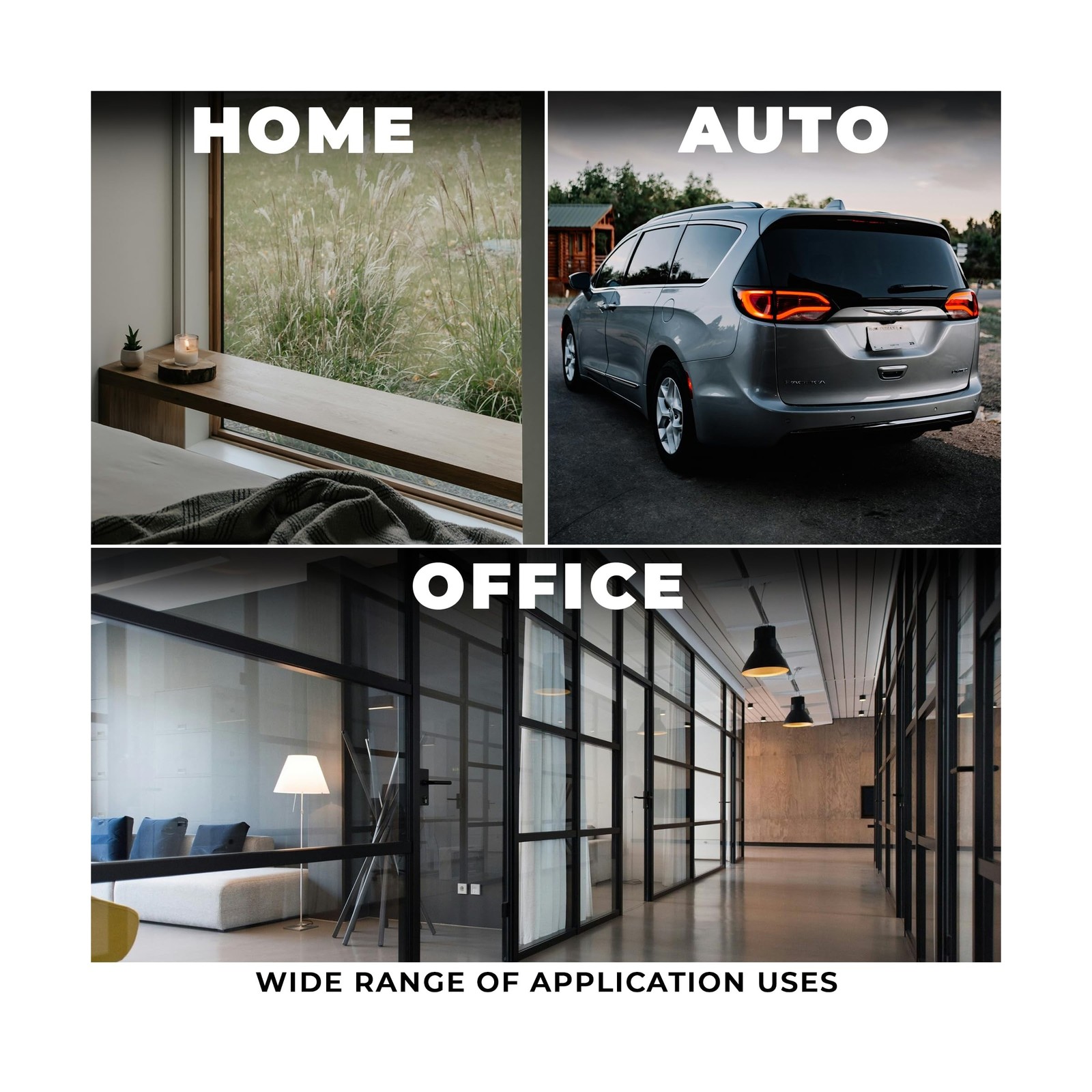 VViViD One-Way Perforated Black Vinyl Privacy Window Film Adhesive Glass Wrap…