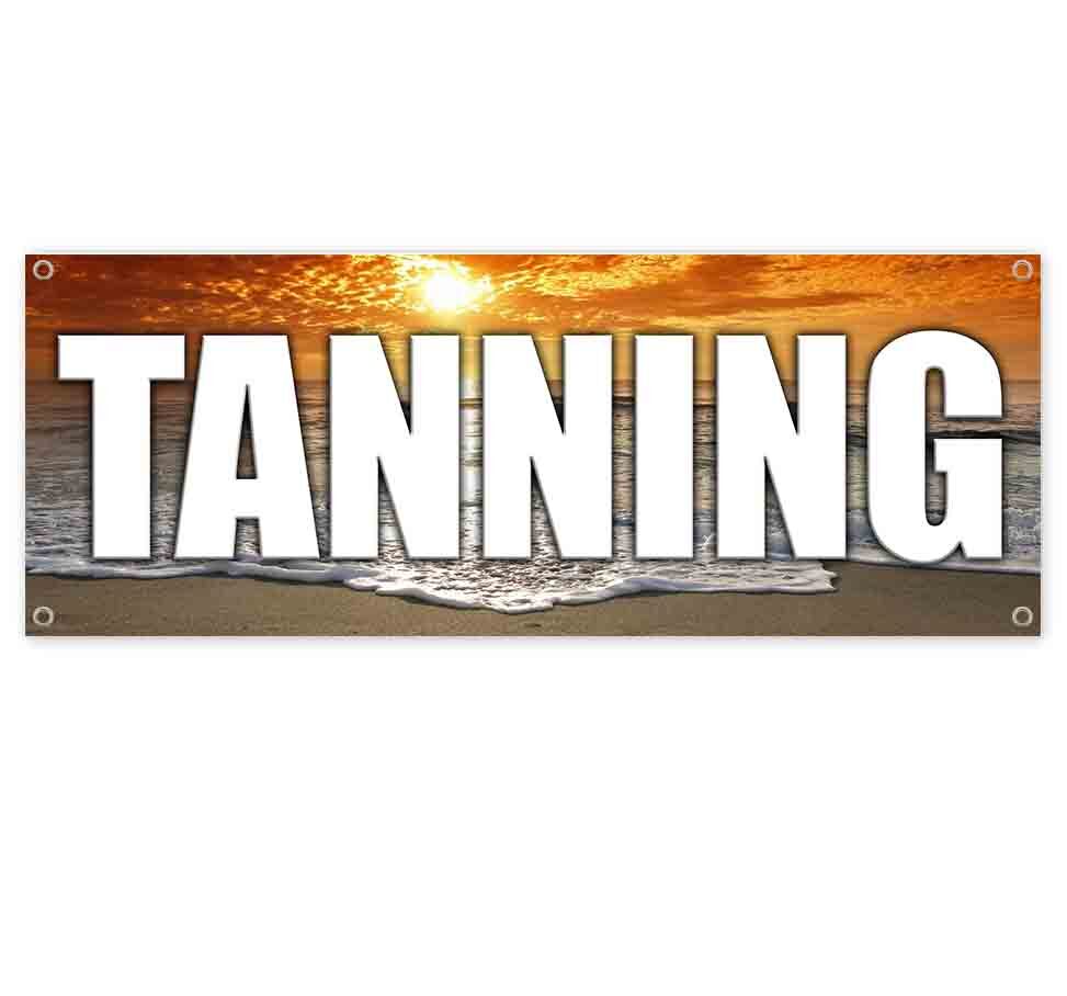 TANNING CLEARANCE BANNER Advertising Vinyl Flag Sign INV