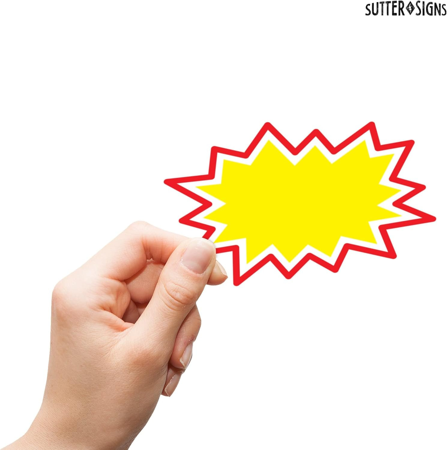 Starburst Signs with Stickers 200Pcs | Price Tags for Garage, Estate, Yard Sales