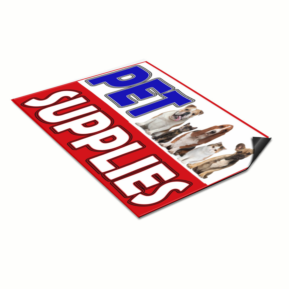 Car Magnet Set of 2 Pet Supplies Blue Car Advertising Industrial Sign