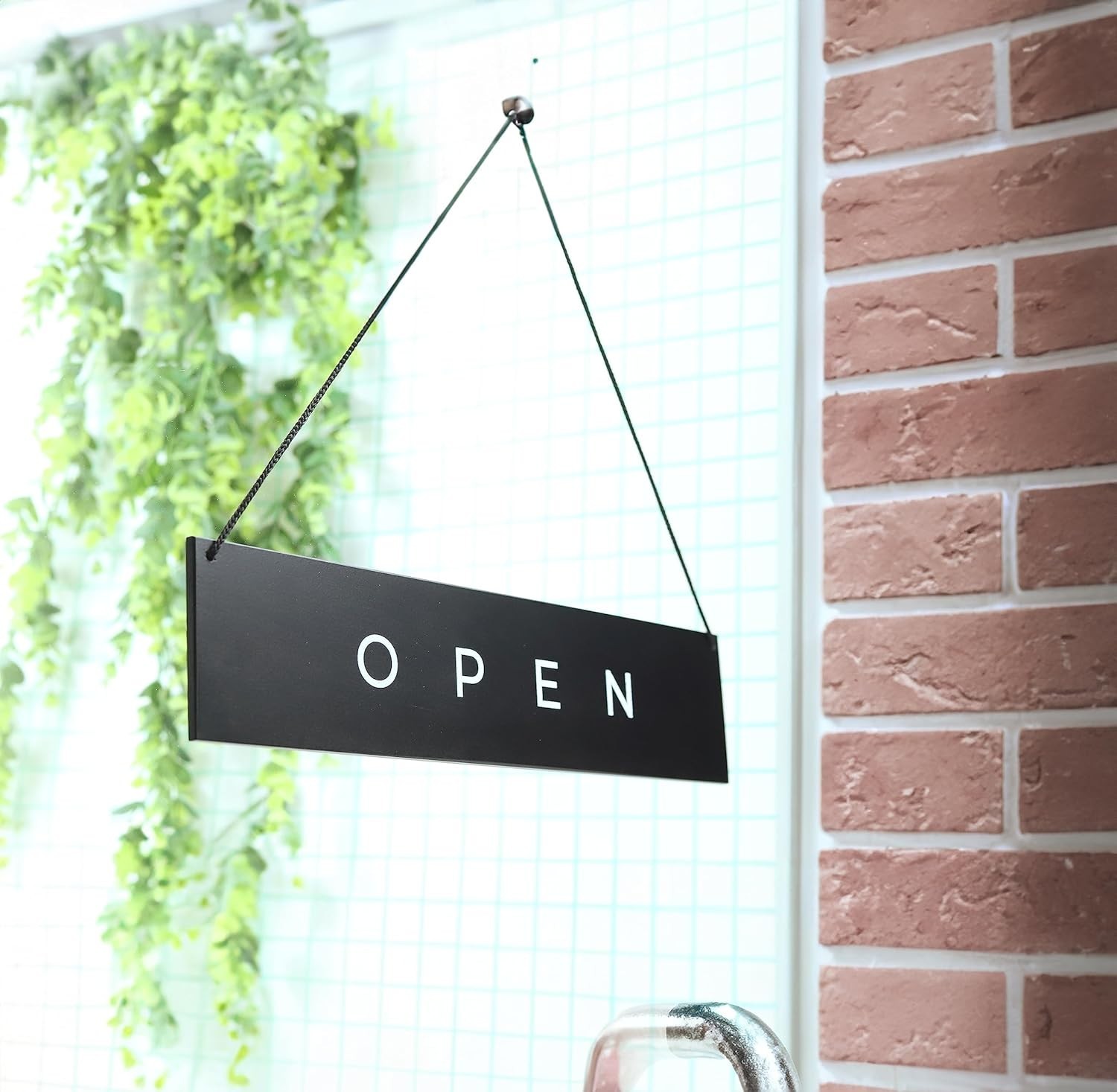 Stylish Wooden Open Closed Sign for Business – 12.7″ x 2.8″