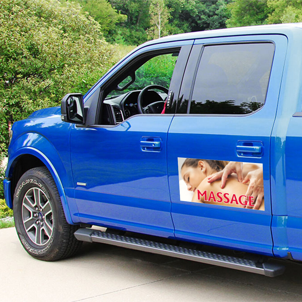 Car Magnet Set of 2 Massage Outdoor Advertising Printing C Industrial Sign