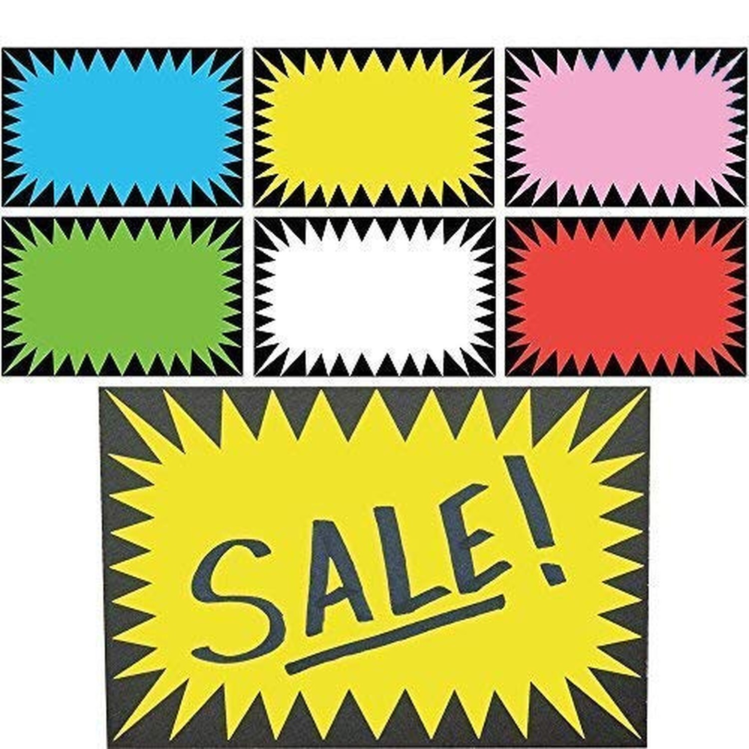 Price Burst 60 Sign Pack. Boost Sales with Bright Display Tags. Durable, Easy…