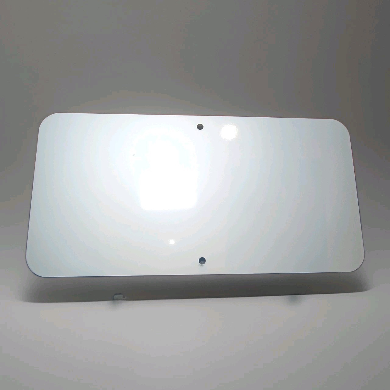 6″x12″ White Enamel Aluminum Metal Sign Blank Grimco 1/4″ Holes Outdoor .080 Thi