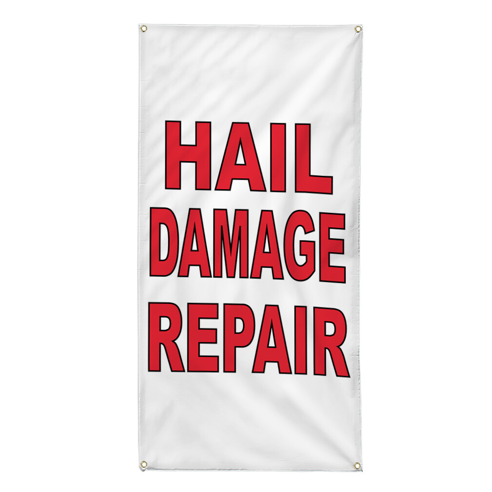 Vertical Vinyl Banner Multiple Sizes Outdoor Weatherproof Industrial Yard Signs