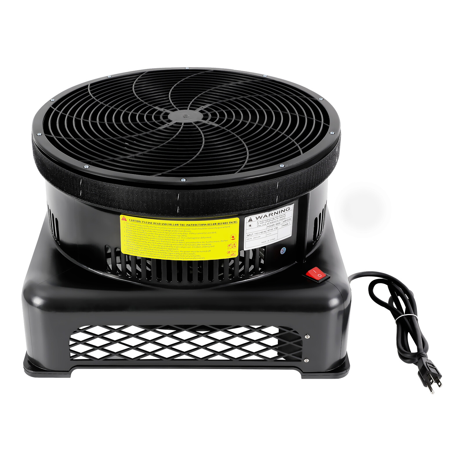 Air Blower Fan For Inflatable Wind Dancer Dancing Tube Man Puppet Fly Guy 550W