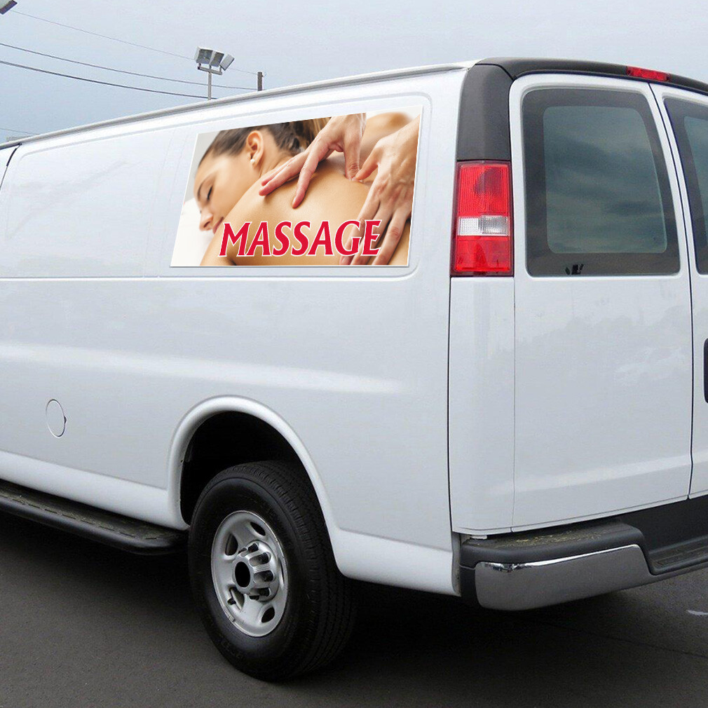 Car Magnet Set of 2 Massage Outdoor Advertising Printing C Industrial Sign