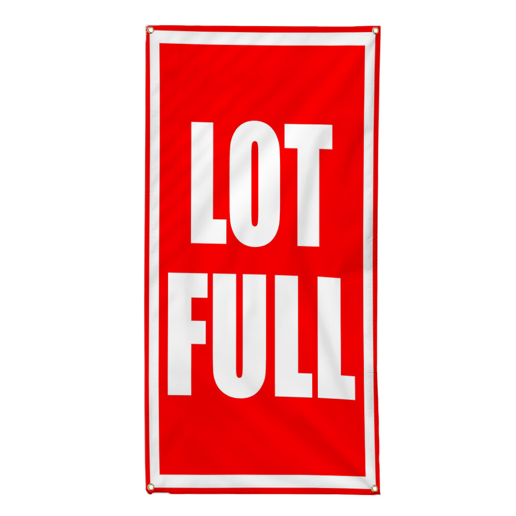 Vertical Vinyl Banner Multiple Sizes Lot Full Weatherproof Industrial Yard Signs
