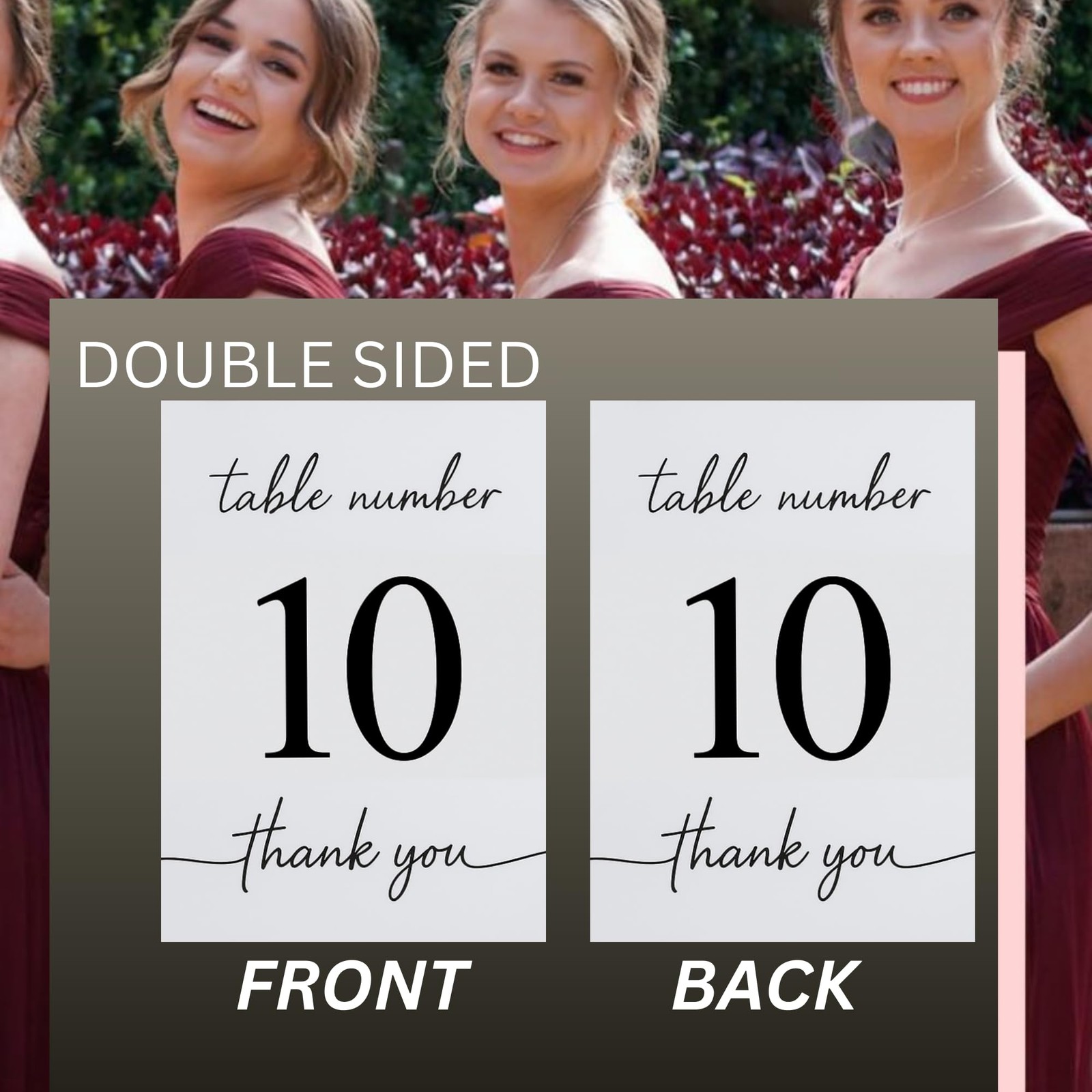 Wedding Table Numbers 110 DoubleSided Premium Cardstock Signs Receptions